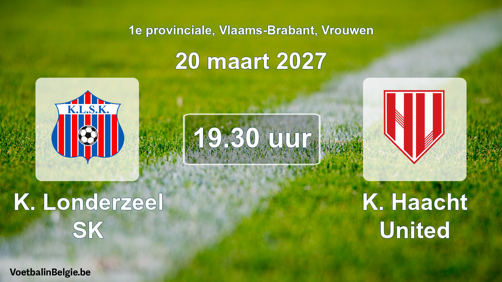 Geplande wedstrijd vrouwenvoetbal: K. Londerzeel SK - K. Haacht United (20 maart 2027)