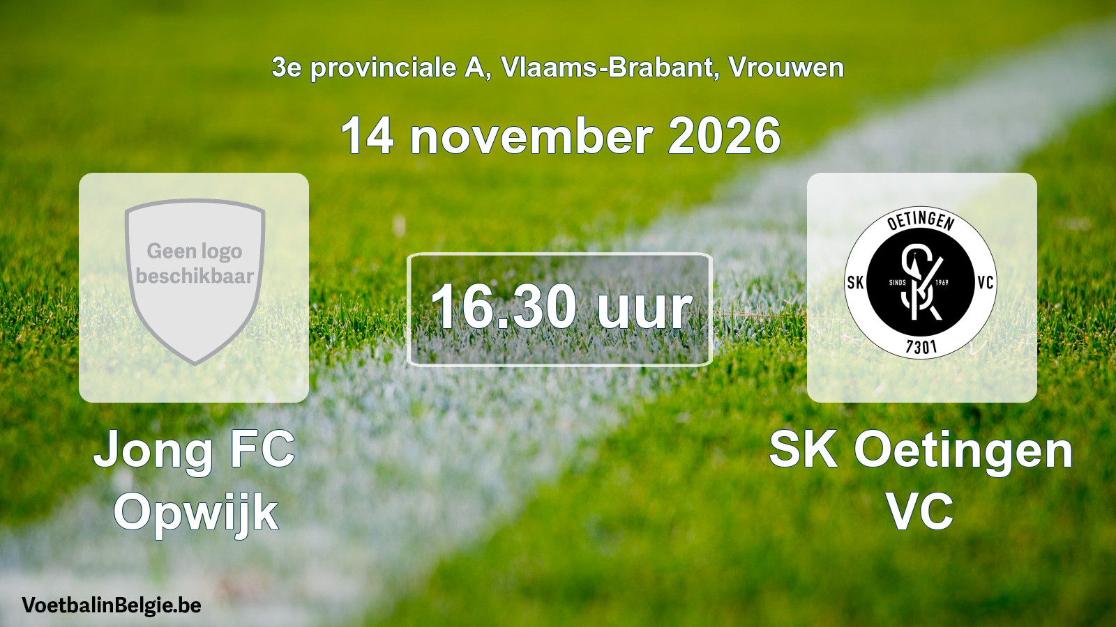 Geplande wedstrijd vrouwenvoetbal: Jong FC Opwijk - SK Oetingen VC (14 november 2026)