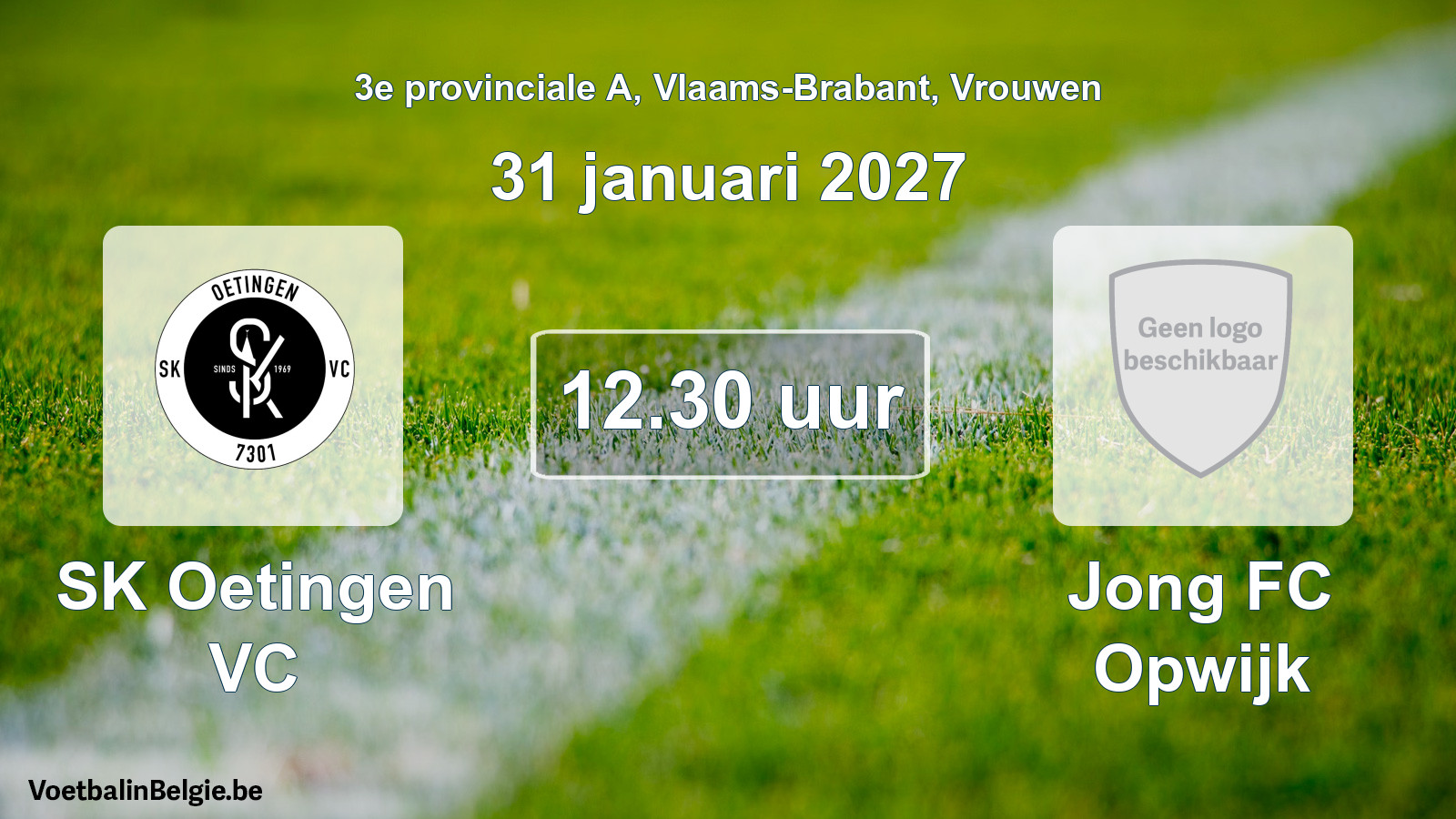 Geplande wedstrijd vrouwenvoetbal: SK Oetingen VC - Jong FC Opwijk (31 januari 2027)