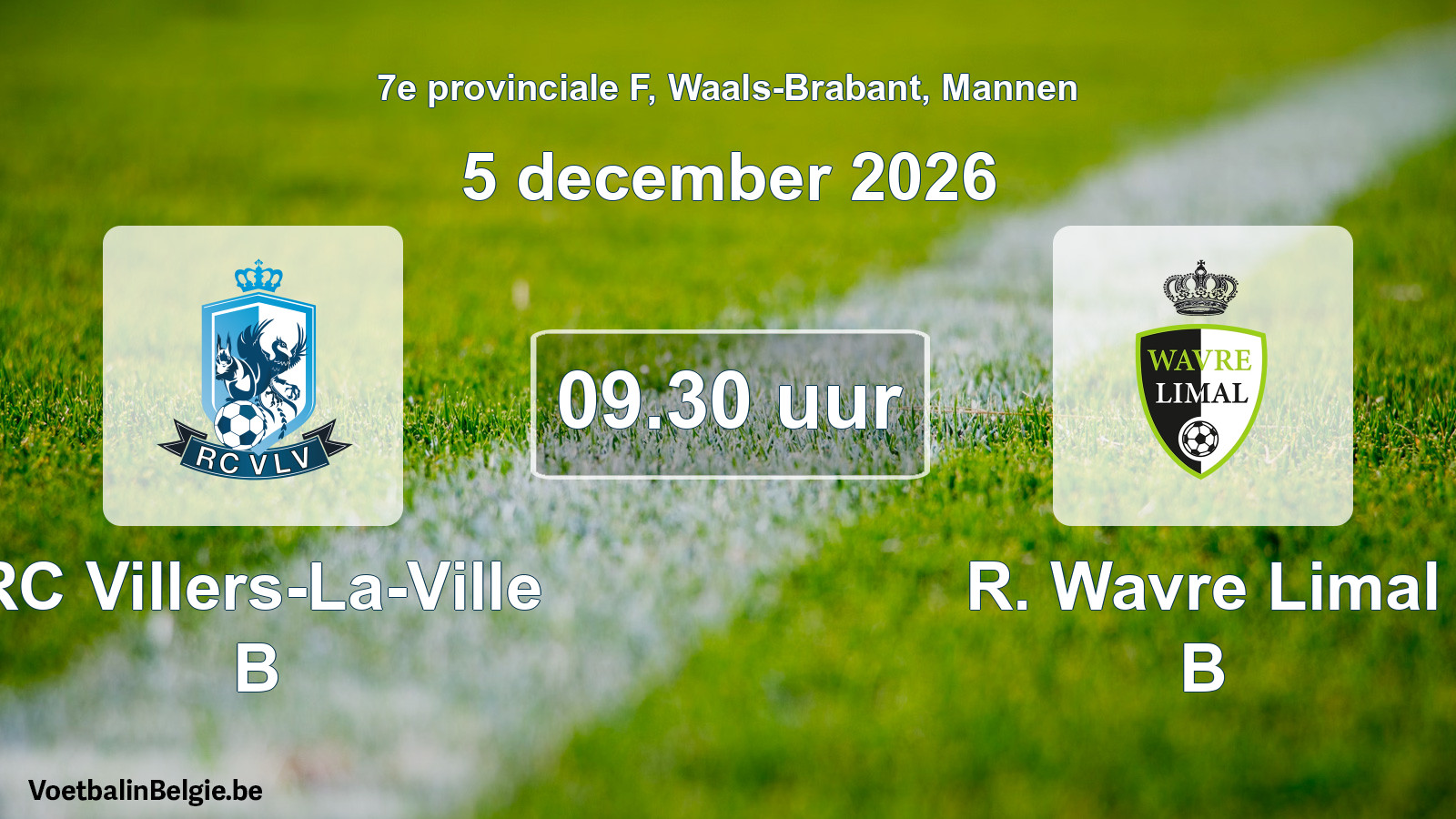 Geplande wedstrijd mannenvoetbal: REUS Tellinoise - RAC Neuvillers (5 december 2026)