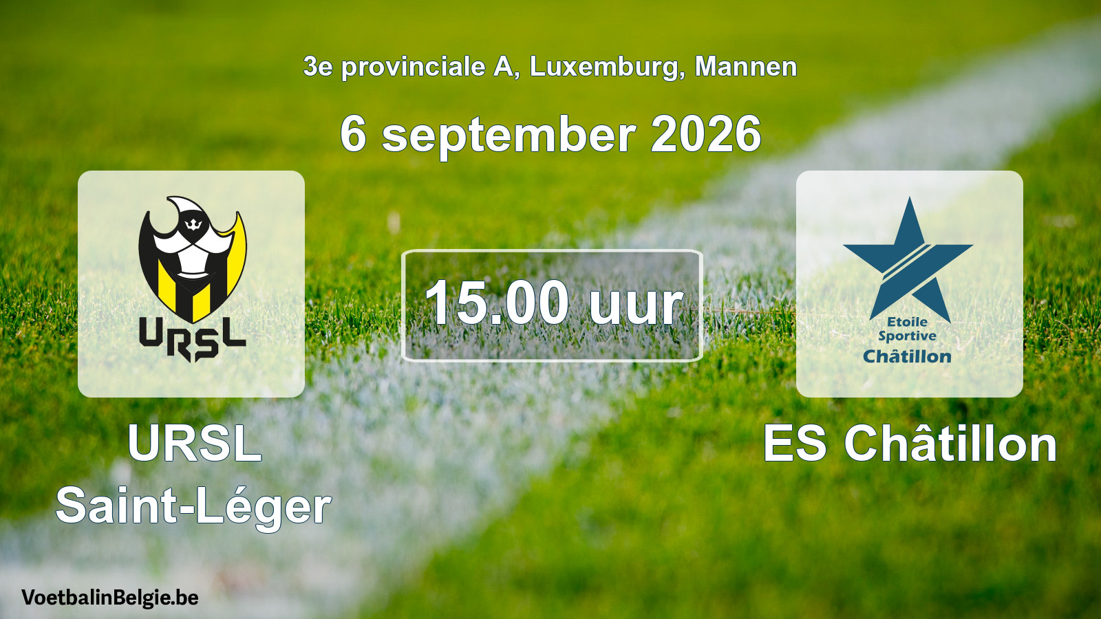 Geplantes Spiel männer-Fußball: URSL Saint-Léger - ES Châtillon (6 September 2026)