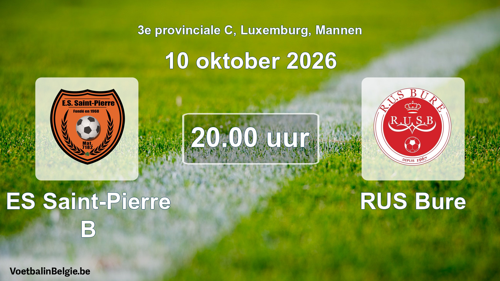Geplande wedstrijd mannenvoetbal: ES Saint-Pierre B - RUS Bure (10 oktober 2026)