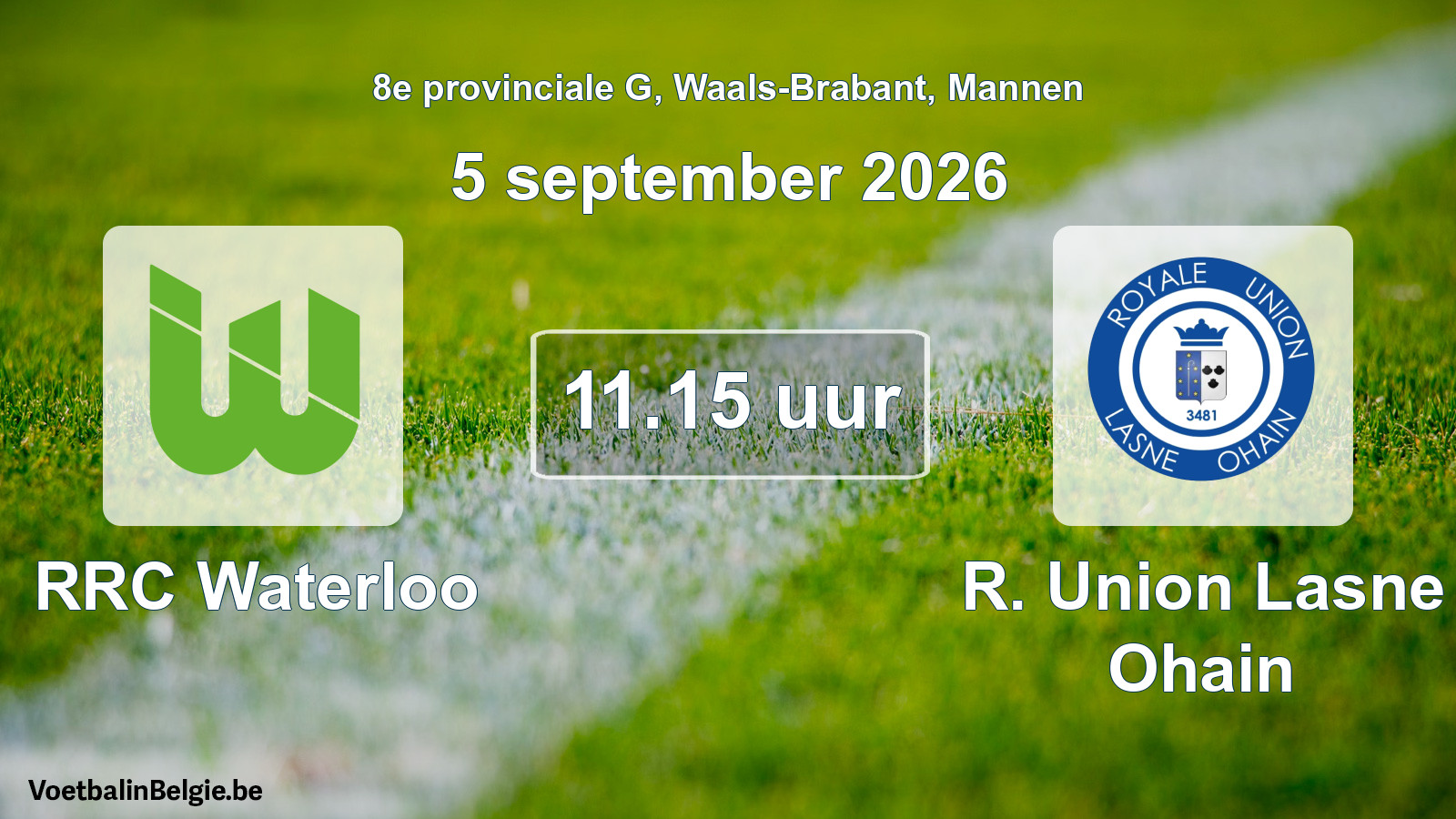 Geplande wedstrijd mannenvoetbal: RUS Sainte-Ode B - RFC Saint-Hubert (29 november 2026)