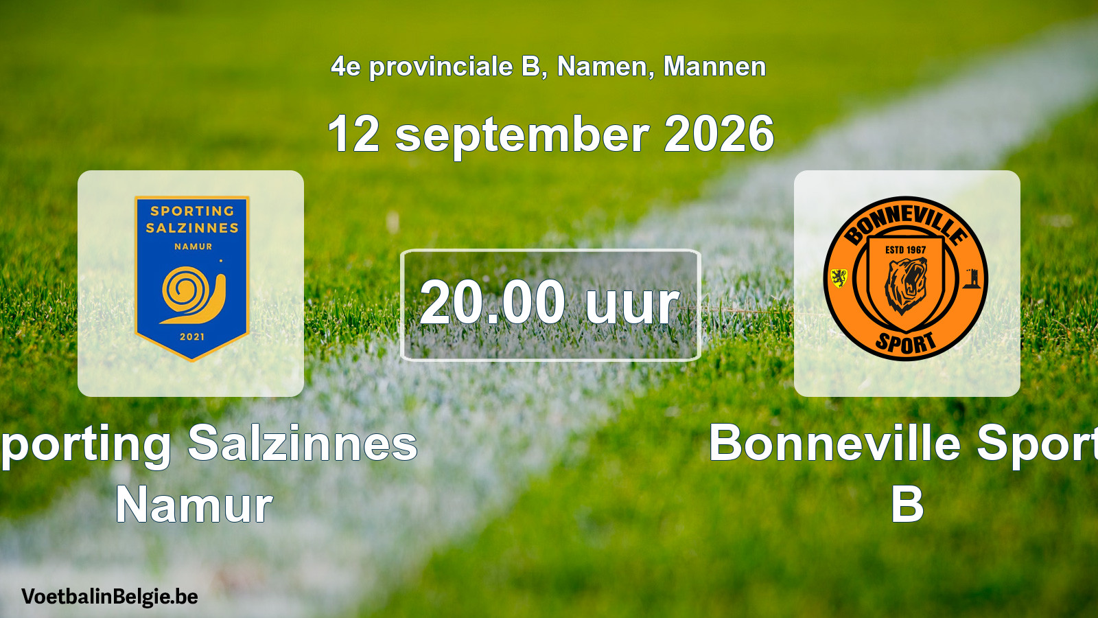 Geplantes Spiel männer-Fußball: Sporting Salzinnes Namur - Bonneville Sport B (12 September 2026)