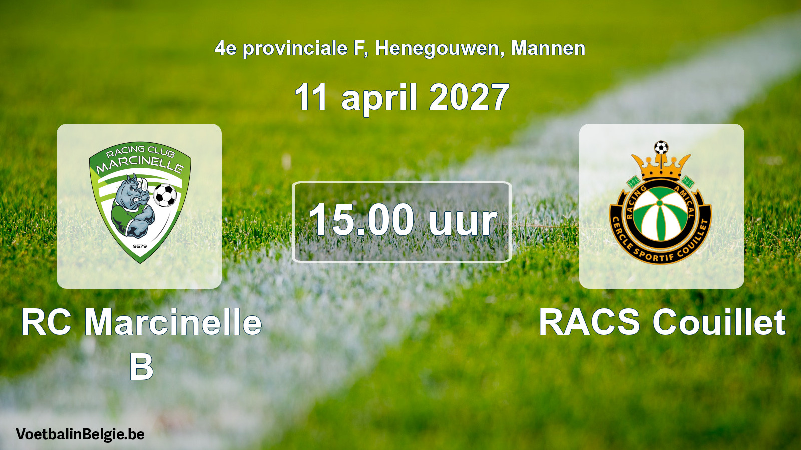 Geplantes Spiel männer-Fußball: RC Marcinelle B - RACS Couillet (11 April 2027)