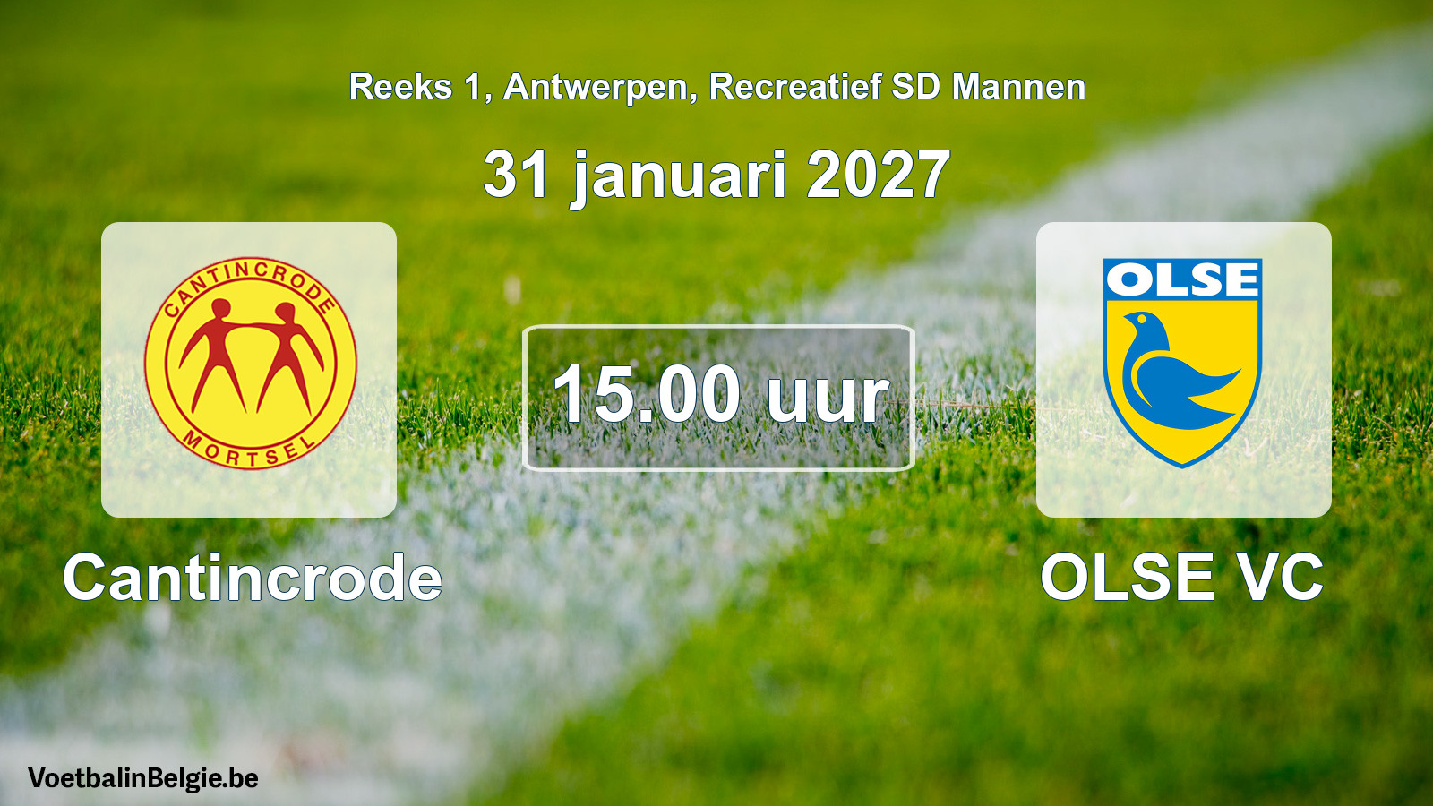 Geplantes Spiel freizeit sd männer-Fußball: Cantincrode - OLSE VC (31 Januar 2027)