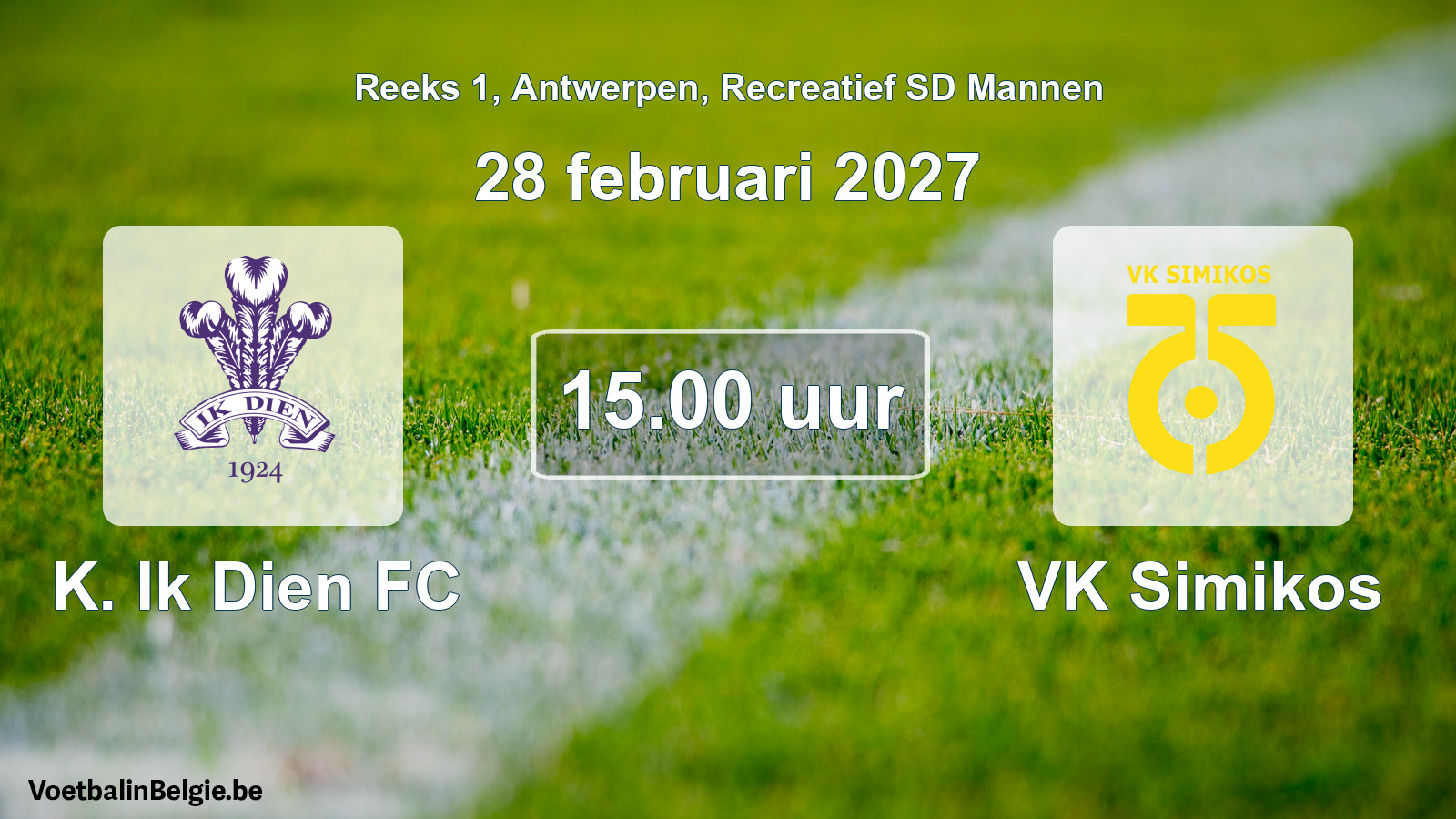 Geplantes Spiel freizeit sd männer-Fußball: K. Ik Dien FC - VK Simikos (28 Februar 2027)