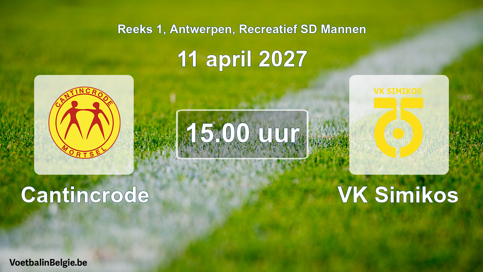 Geplantes Spiel freizeit sd männer-Fußball: Cantincrode - VK Simikos (11 April 2027)
