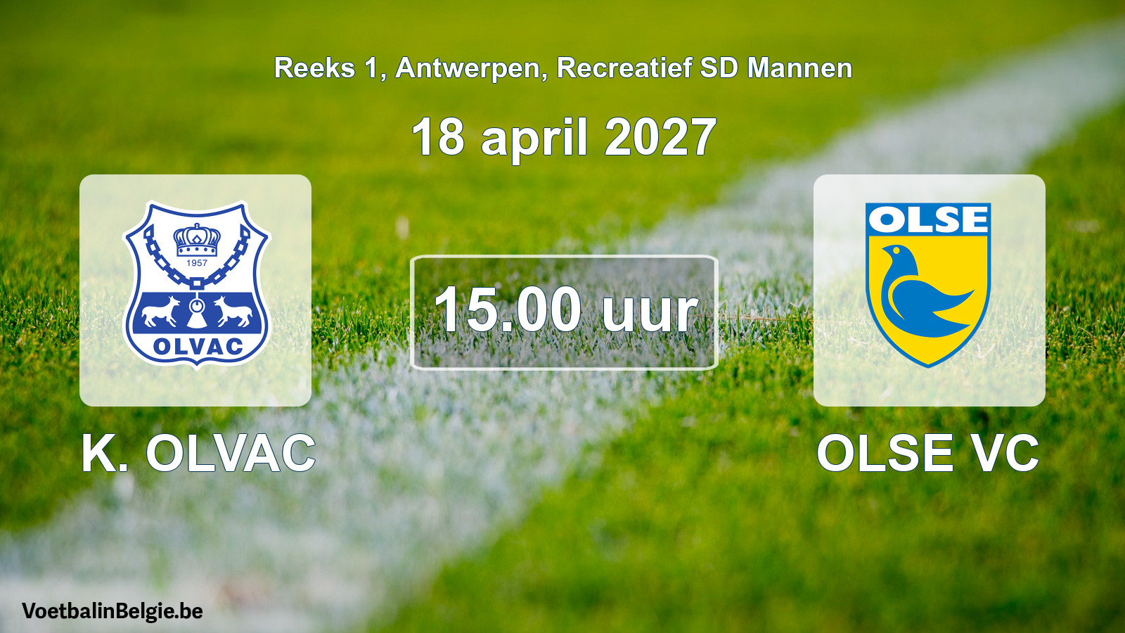 Geplantes Spiel freizeit sd männer-Fußball: K. OLVAC - OLSE VC (18 April 2027)