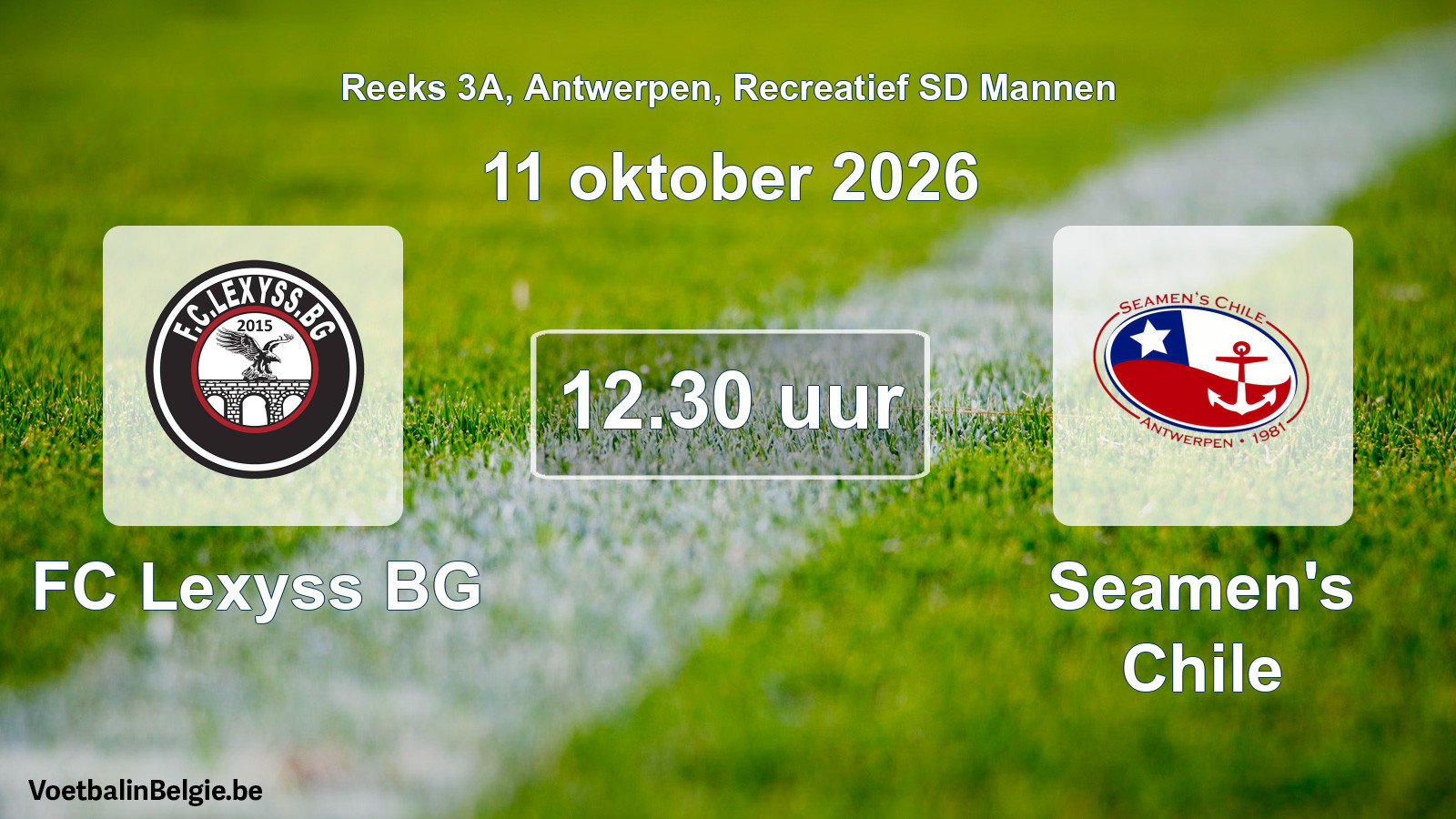 Geplantes Spiel freizeit sd männer-Fußball: FC Lexyss BG - Seamen's Chile (11 Oktober 2026)