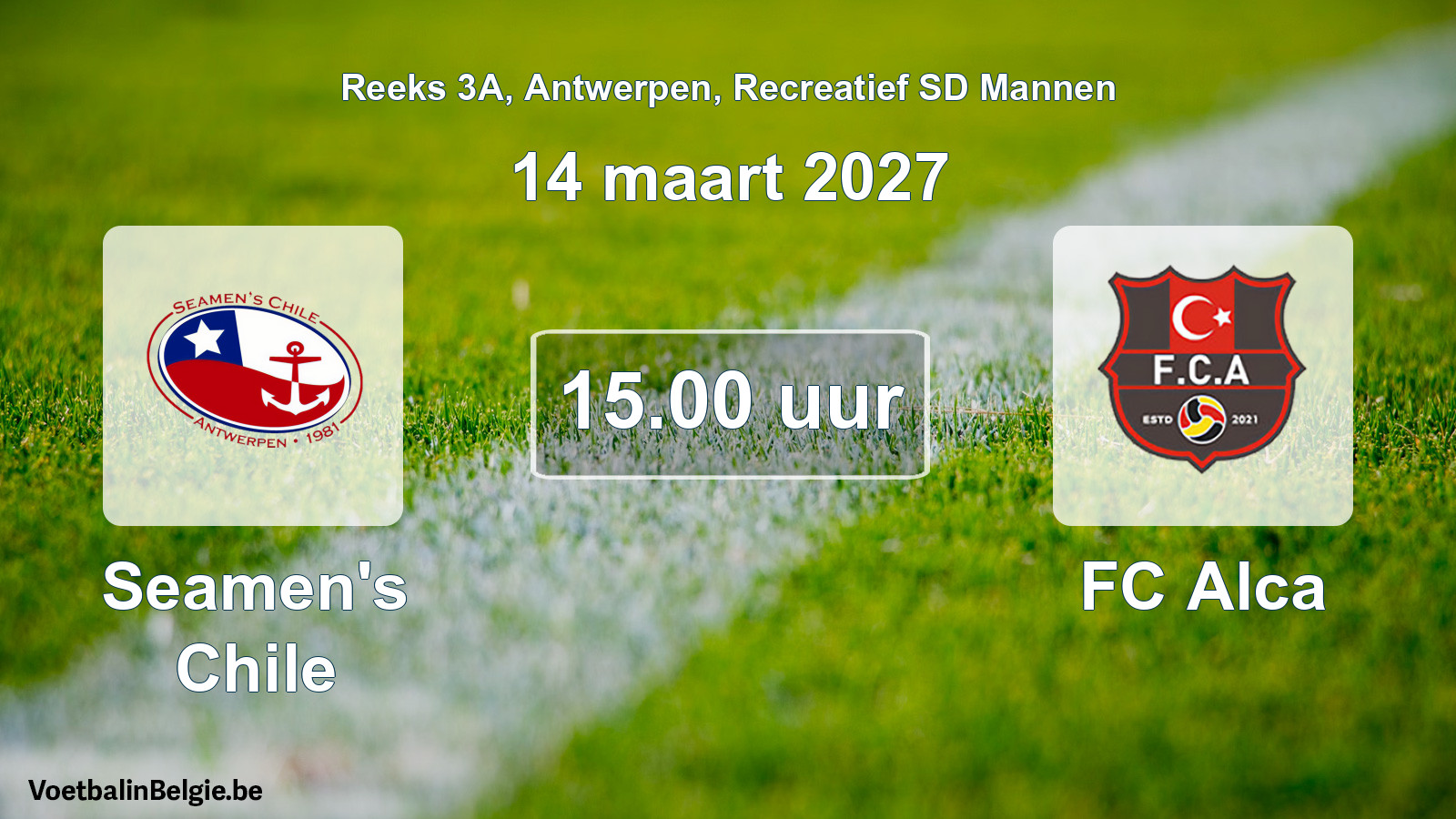Geplantes Spiel freizeit sd männer-Fußball: Seamen's Chile - FC Alca (14 März 2027)