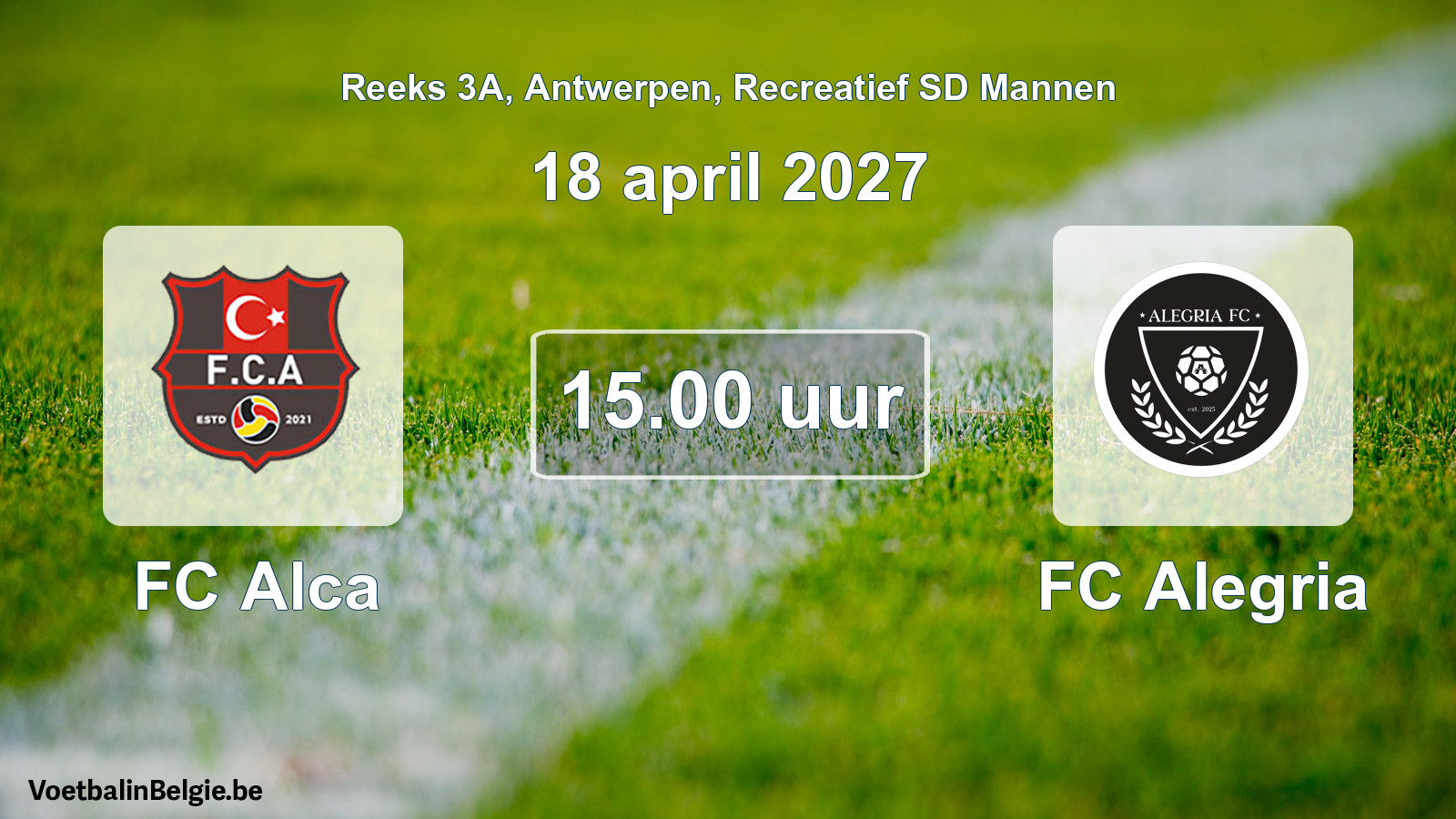 Geplantes Spiel freizeit sd männer-Fußball: FC Alca - FC Alegria (18 April 2027)