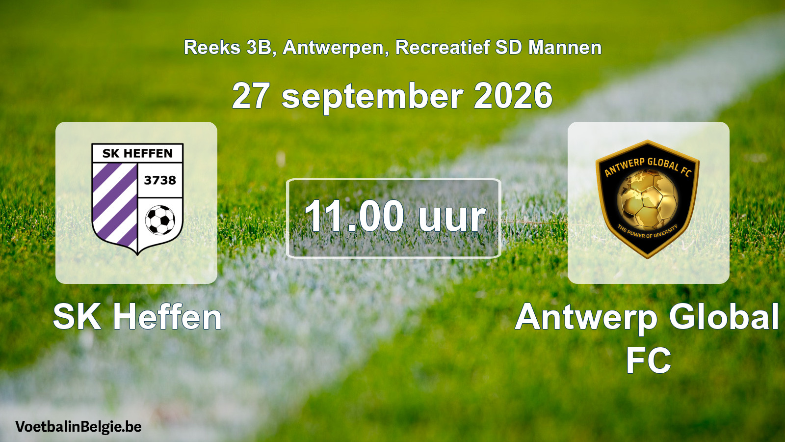 Geplantes Spiel freizeit sd männer-Fußball: SK Heffen - Antwerp Global FC (27 September 2026)