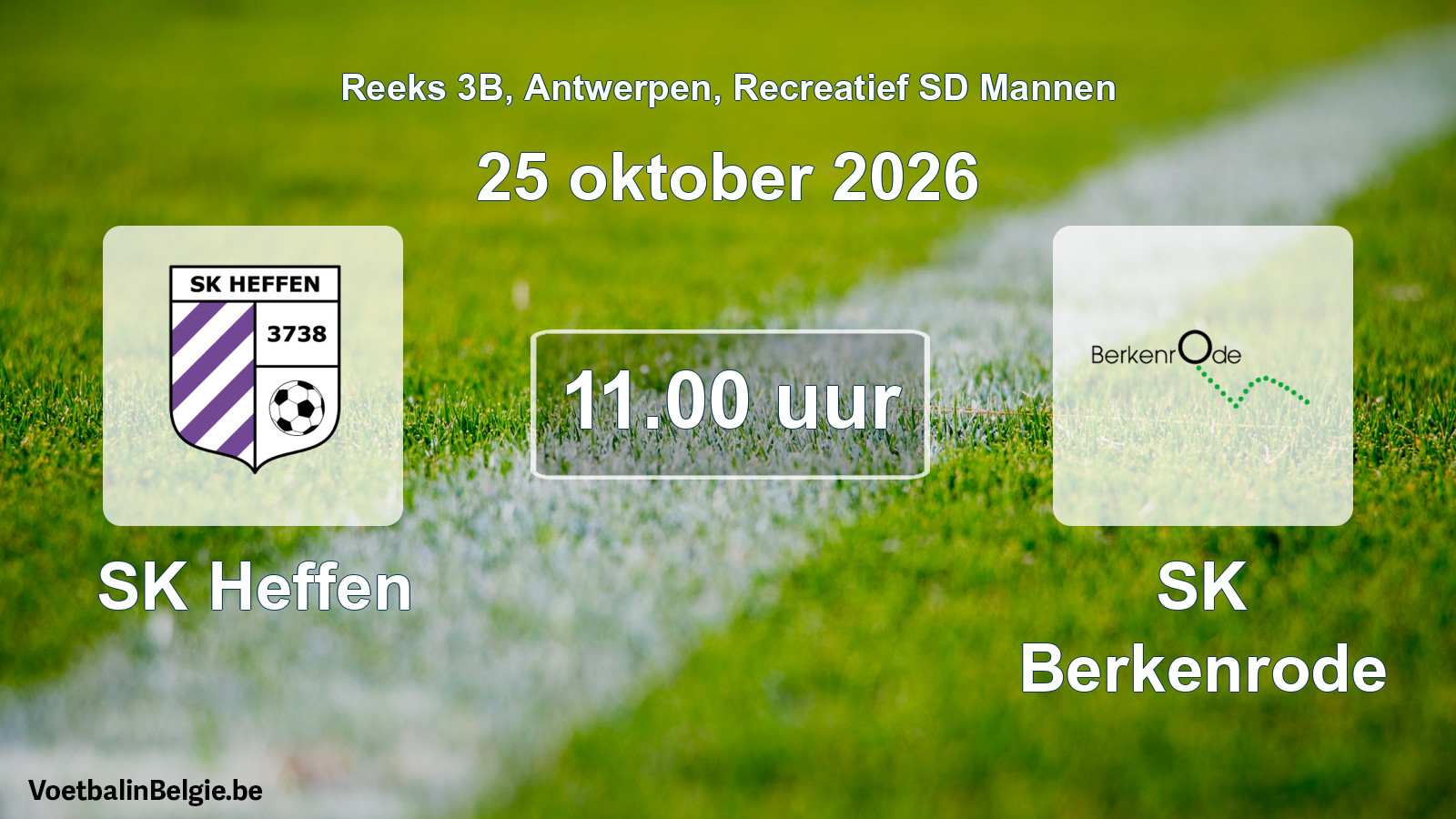 Geplantes Spiel freizeit sd männer-Fußball: SK Heffen - SK Berkenrode (25 Oktober 2026)