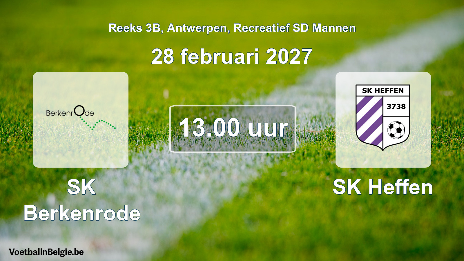 Geplantes Spiel freizeit sd männer-Fußball: SK Berkenrode - SK Heffen (28 Februar 2027)