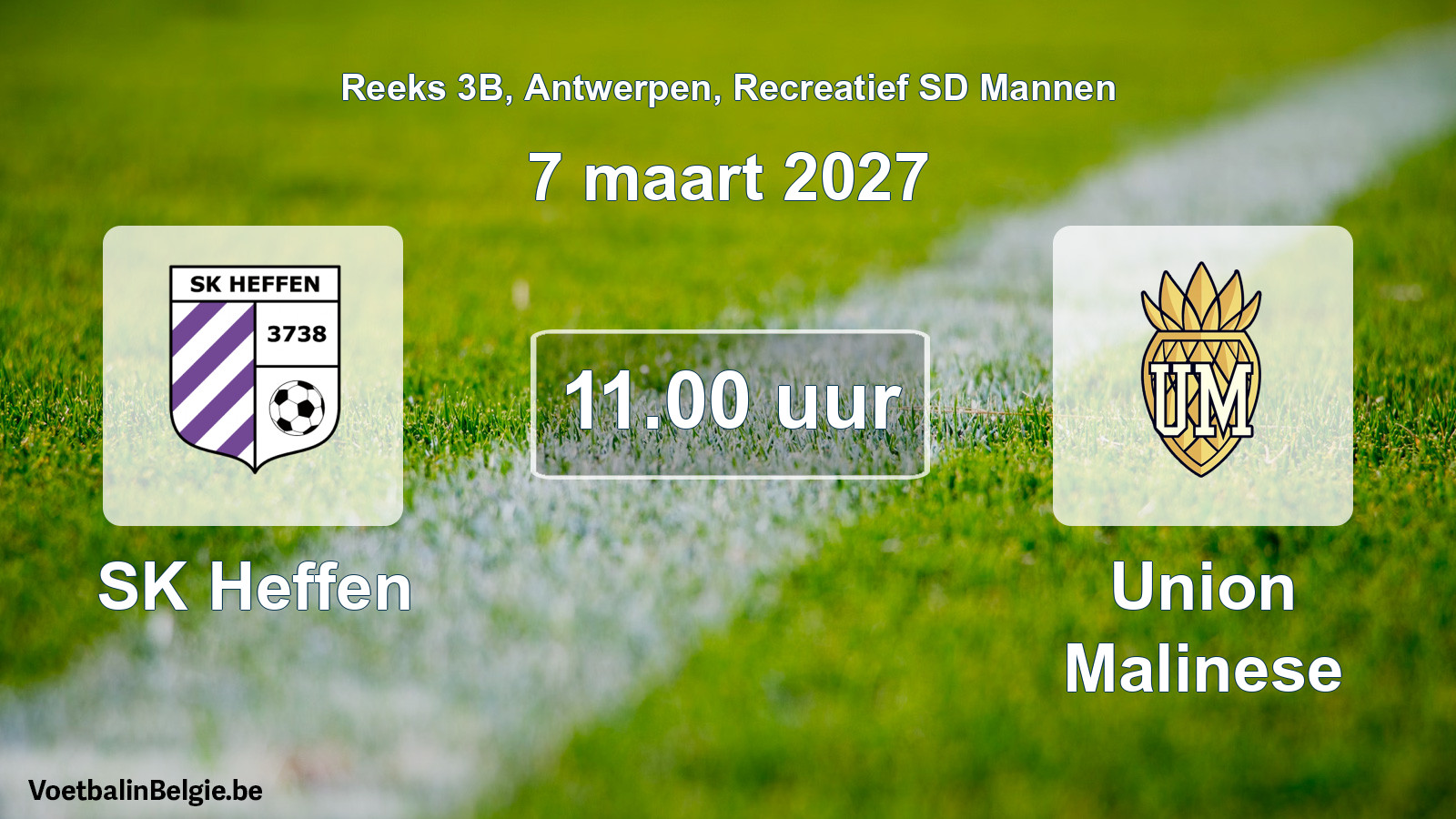 Geplantes Spiel freizeit sd männer-Fußball: SK Heffen - Union Malinese (7 März 2027)