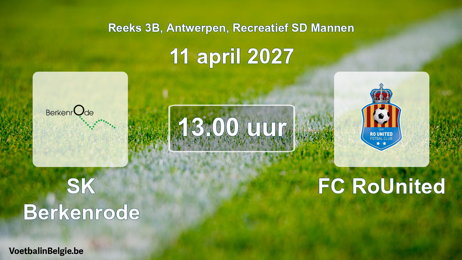 Geplantes Spiel freizeit sd männer-Fußball: SK Berkenrode - FC RoUnited (11 April 2027)
