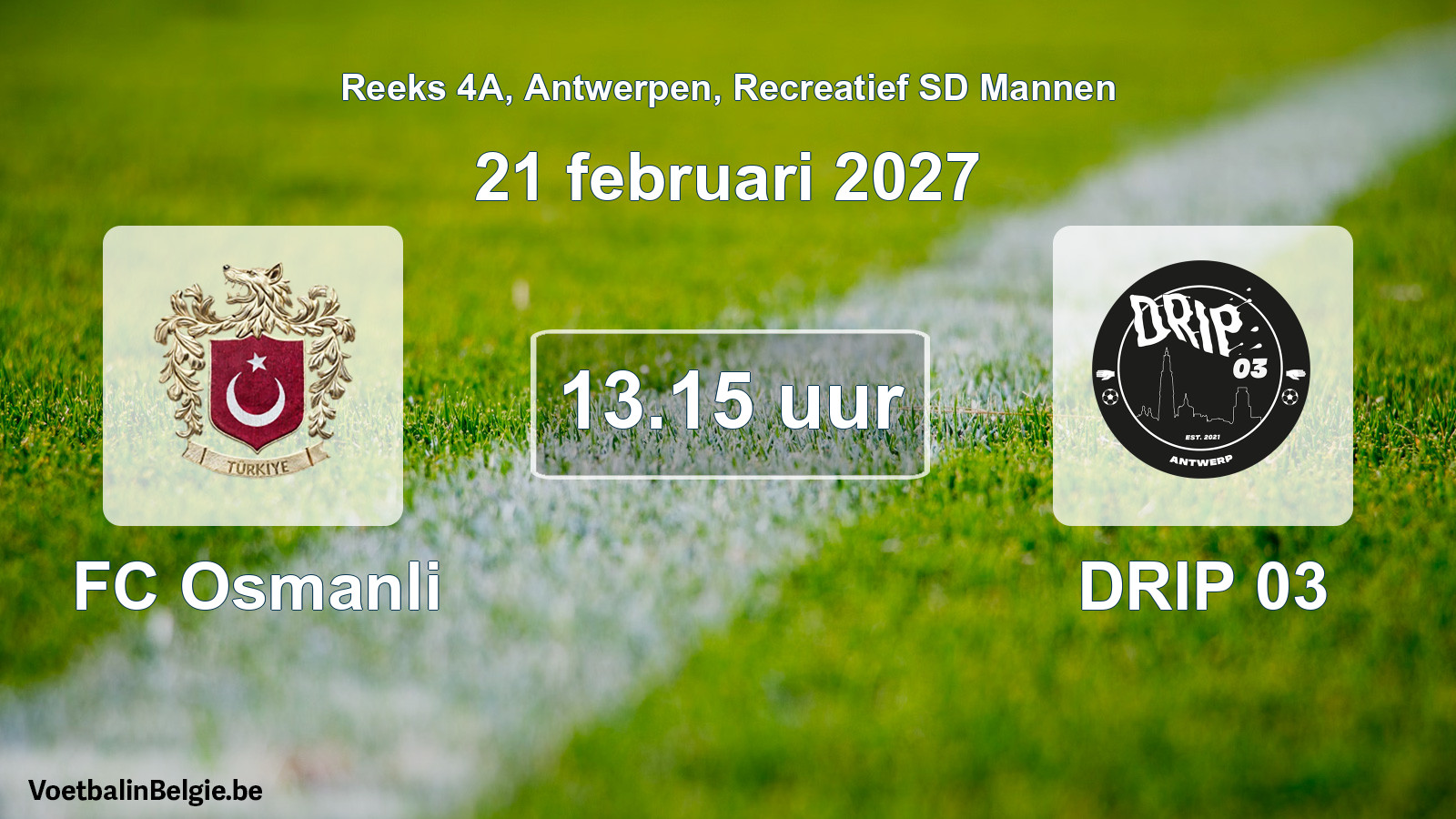 Geplantes Spiel freizeit sd männer-Fußball: FC Osmanli - DRIP 03 (21 Februar 2027)