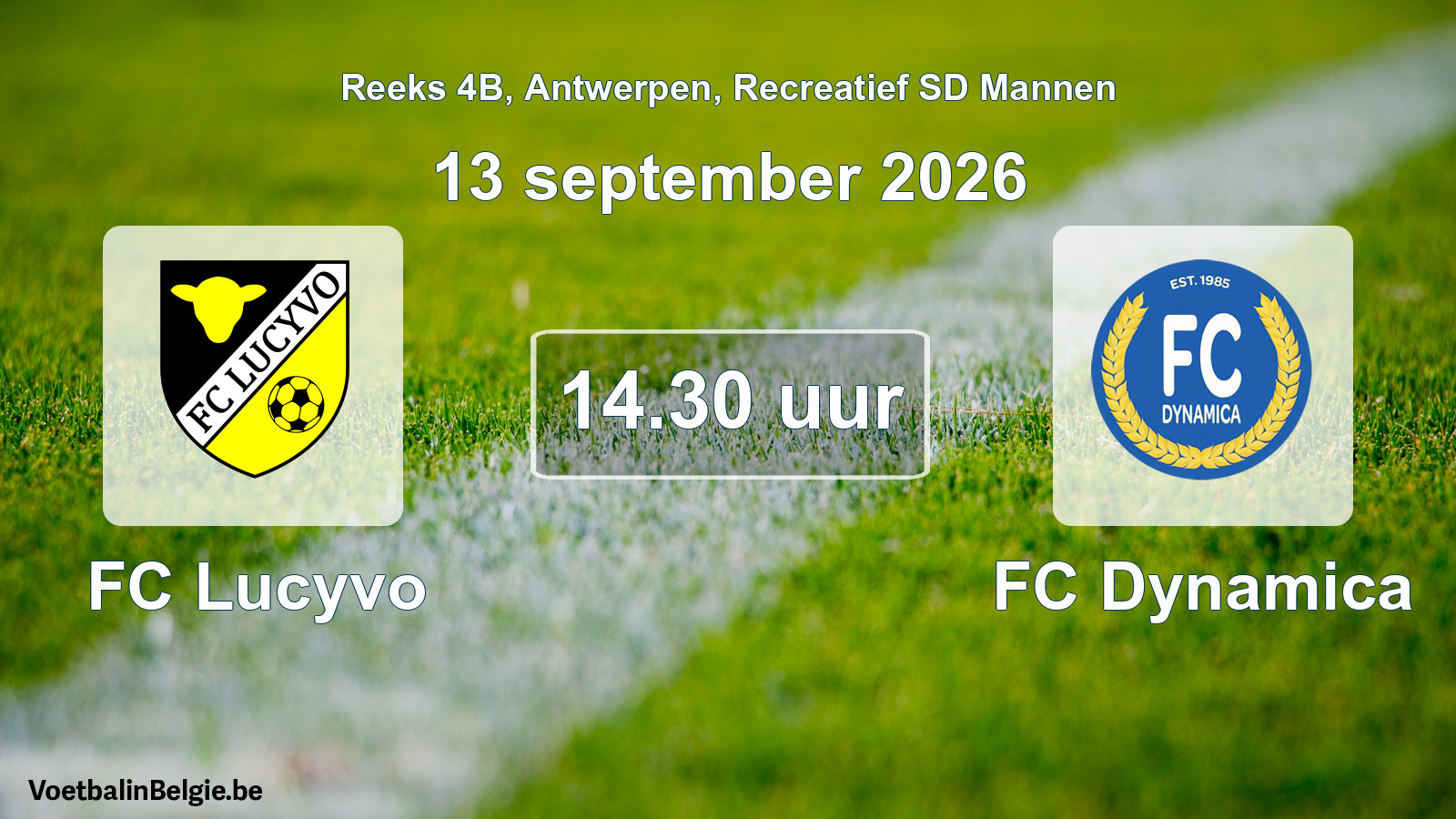 Geplantes Spiel freizeit sd männer-Fußball: FC Lucyvo - FC Dynamica (13 September 2026)
