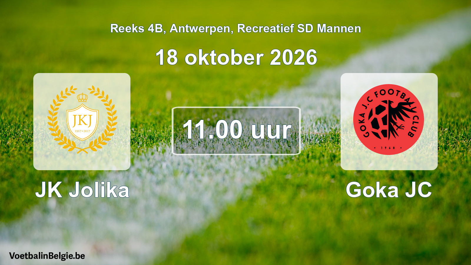 Geplantes Spiel freizeit sd männer-Fußball: JK Jolika - Goka JC (18 Oktober 2026)