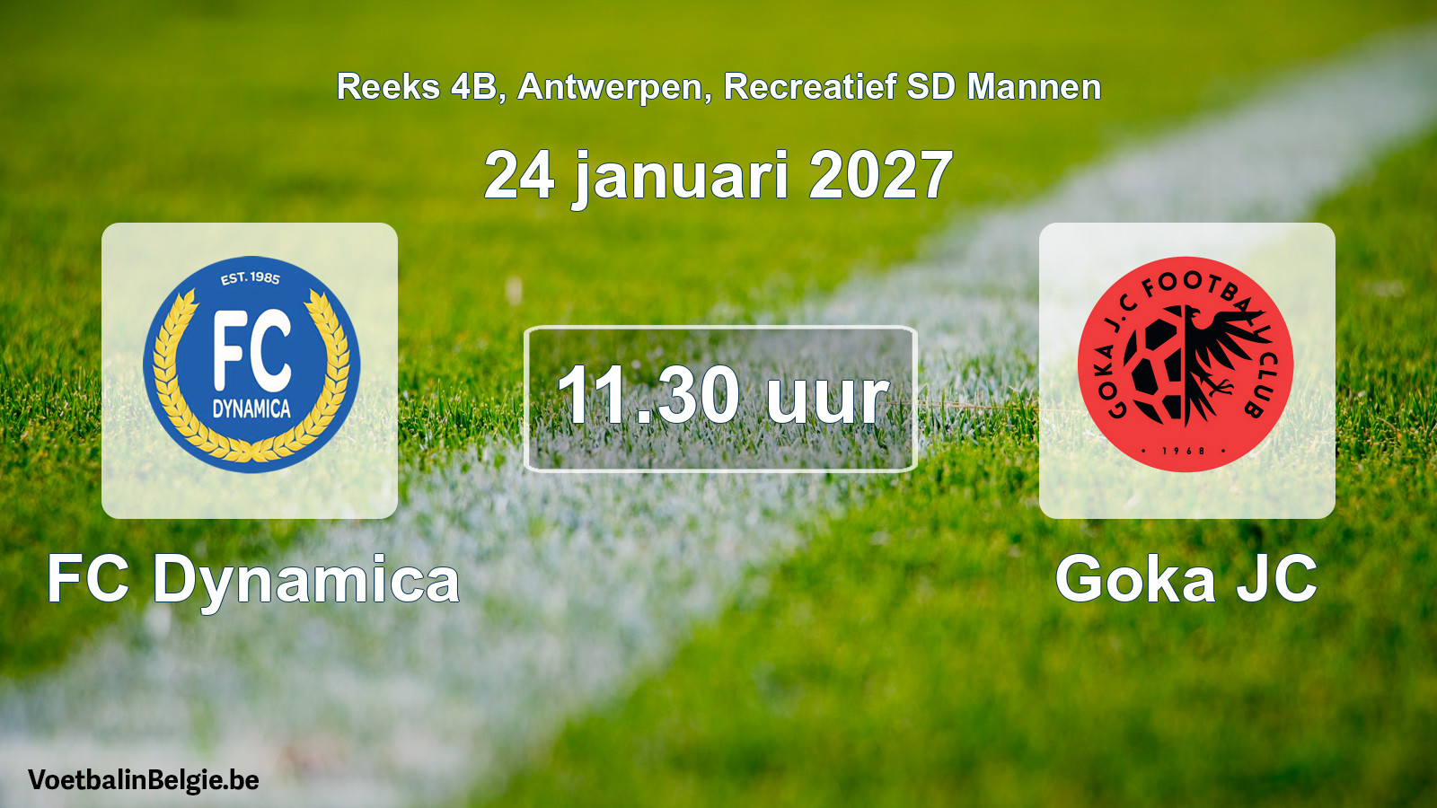 Geplantes Spiel freizeit sd männer-Fußball: FC Dynamica - Goka JC (24 Januar 2027)