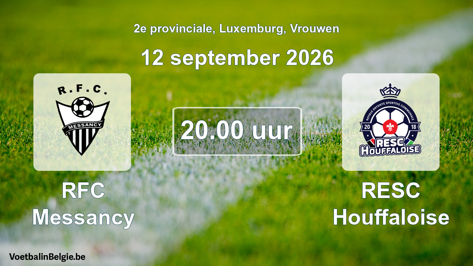Geplantes Spiel frauen-Fußball: RFC Messancy - RESC Houffaloise (12 September 2026)