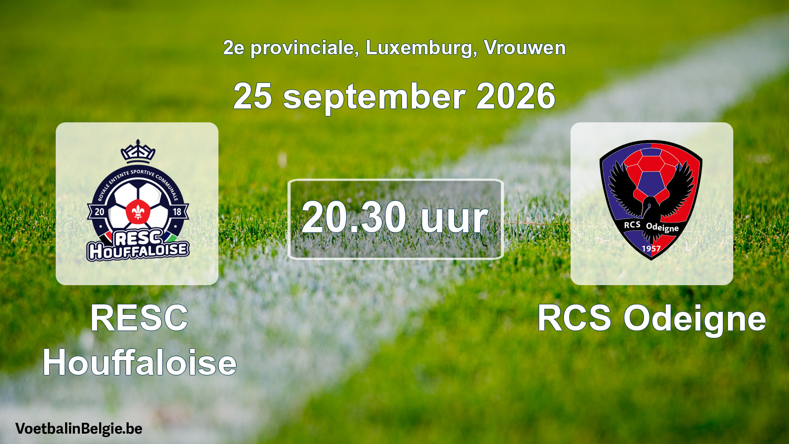 Geplantes Spiel frauen-Fußball: RESC Houffaloise - RCS Odeigne (25 September 2026)