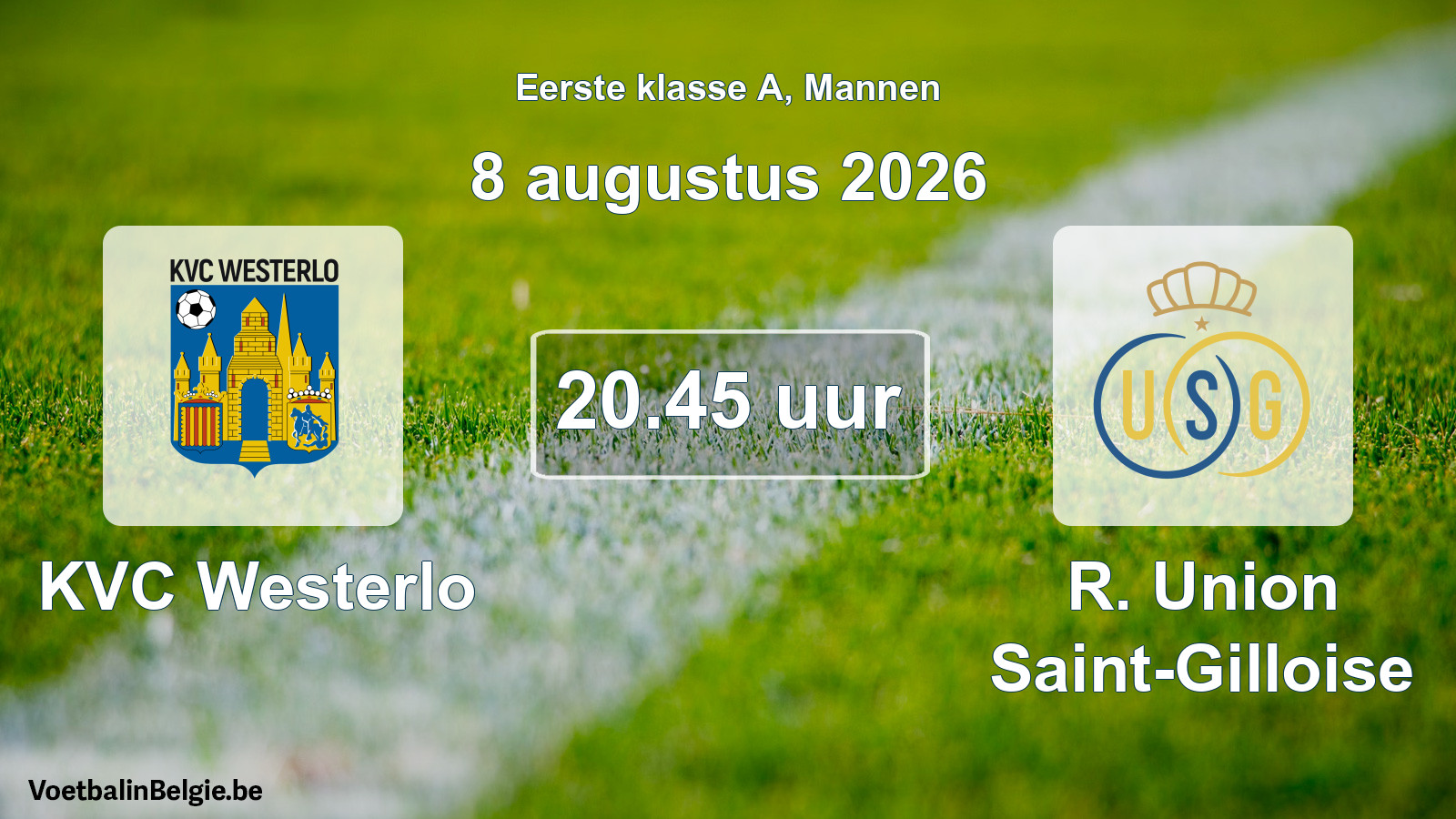 Geplantes Spiel männer-Fußball: KVC Westerlo - R. Union Saint-Gilloise (8 August 2026)