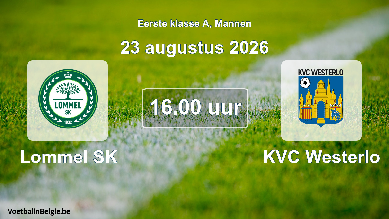 Geplantes Spiel männer-Fußball: Lommel SK - KVC Westerlo (23 August 2026)