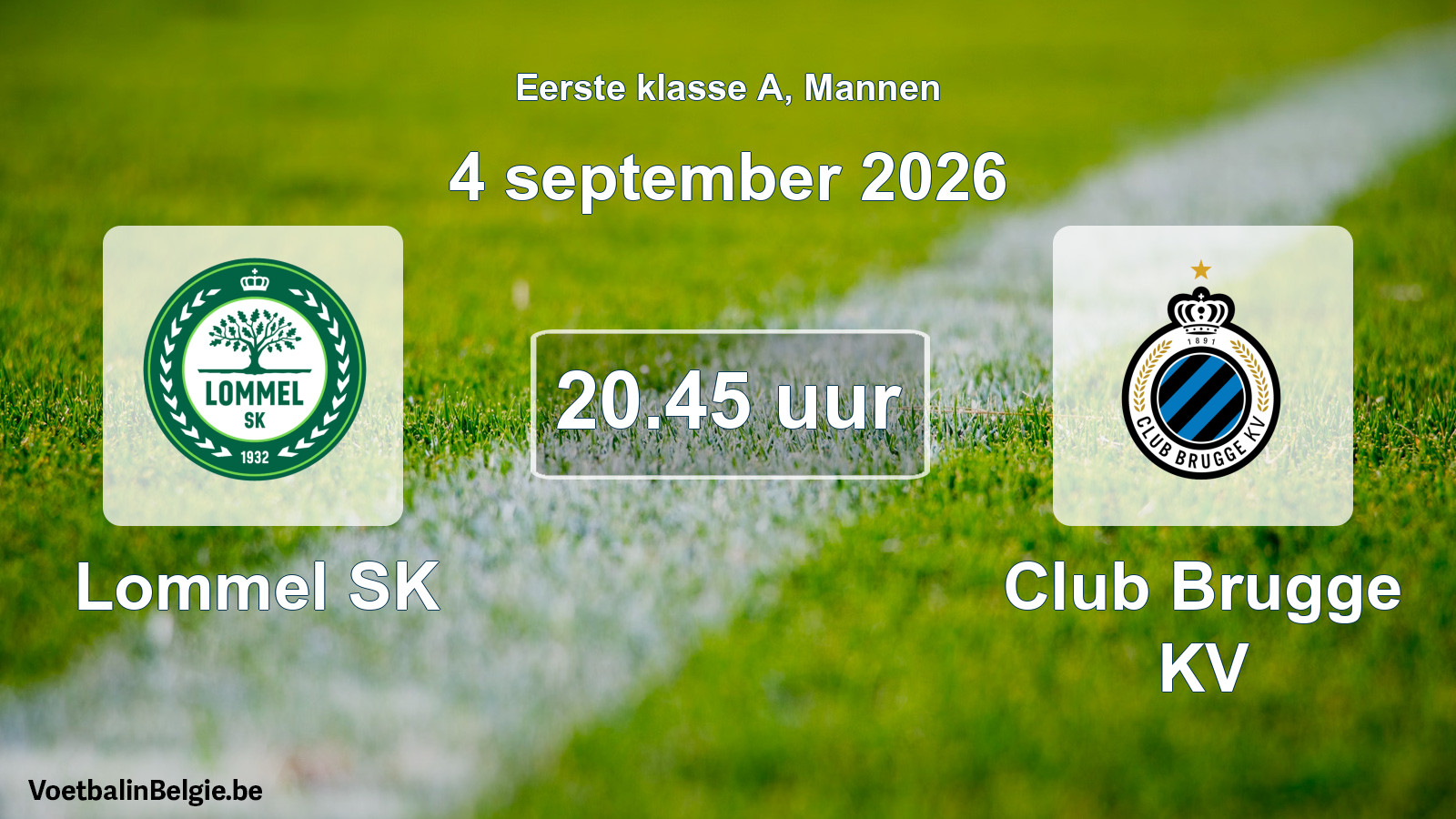 Geplantes Spiel männer-Fußball: Lommel SK - Club Brugge KV (4 September 2026)