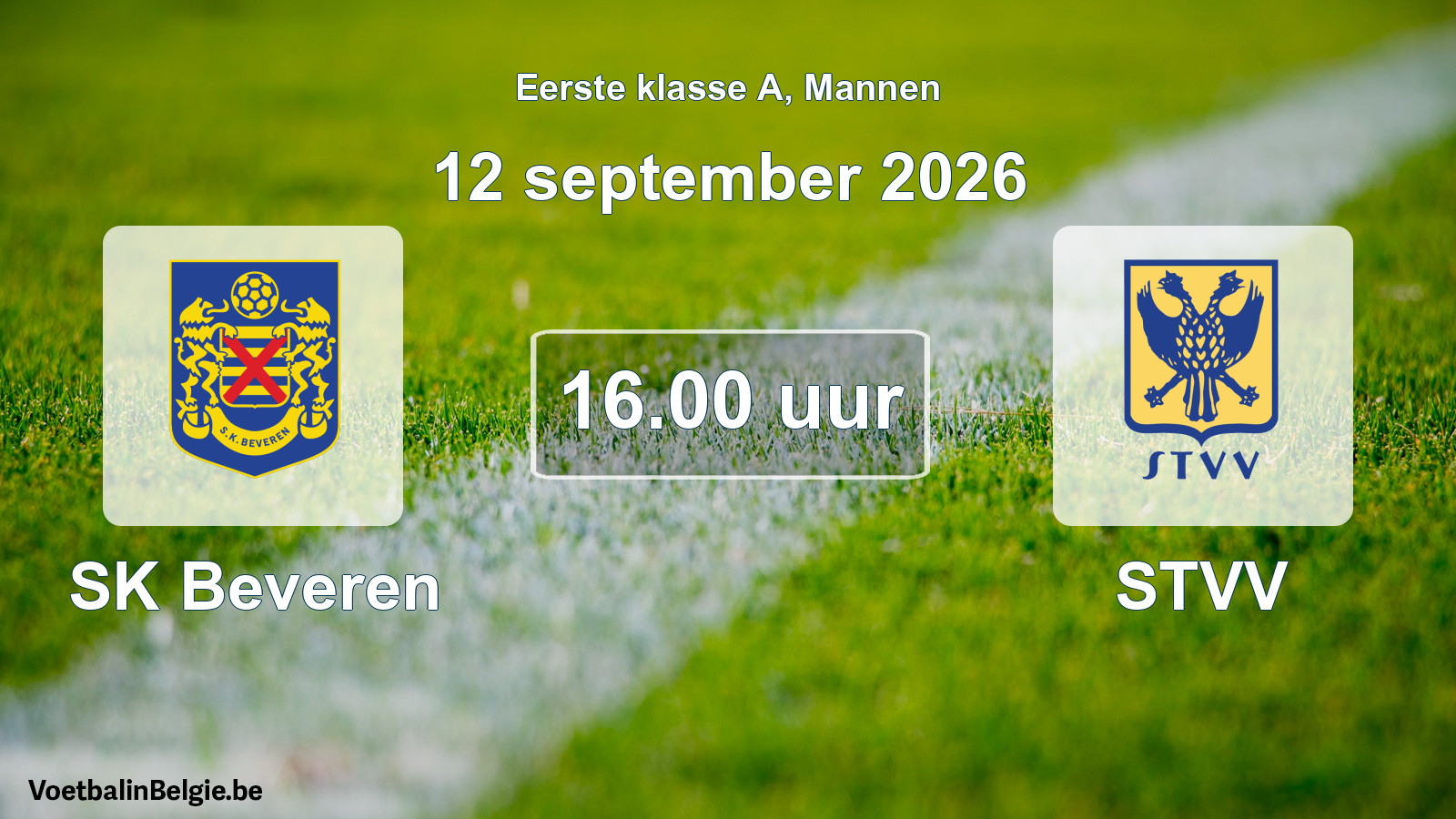 Geplantes Spiel männer-Fußball: SK Beveren - STVV (12 September 2026)