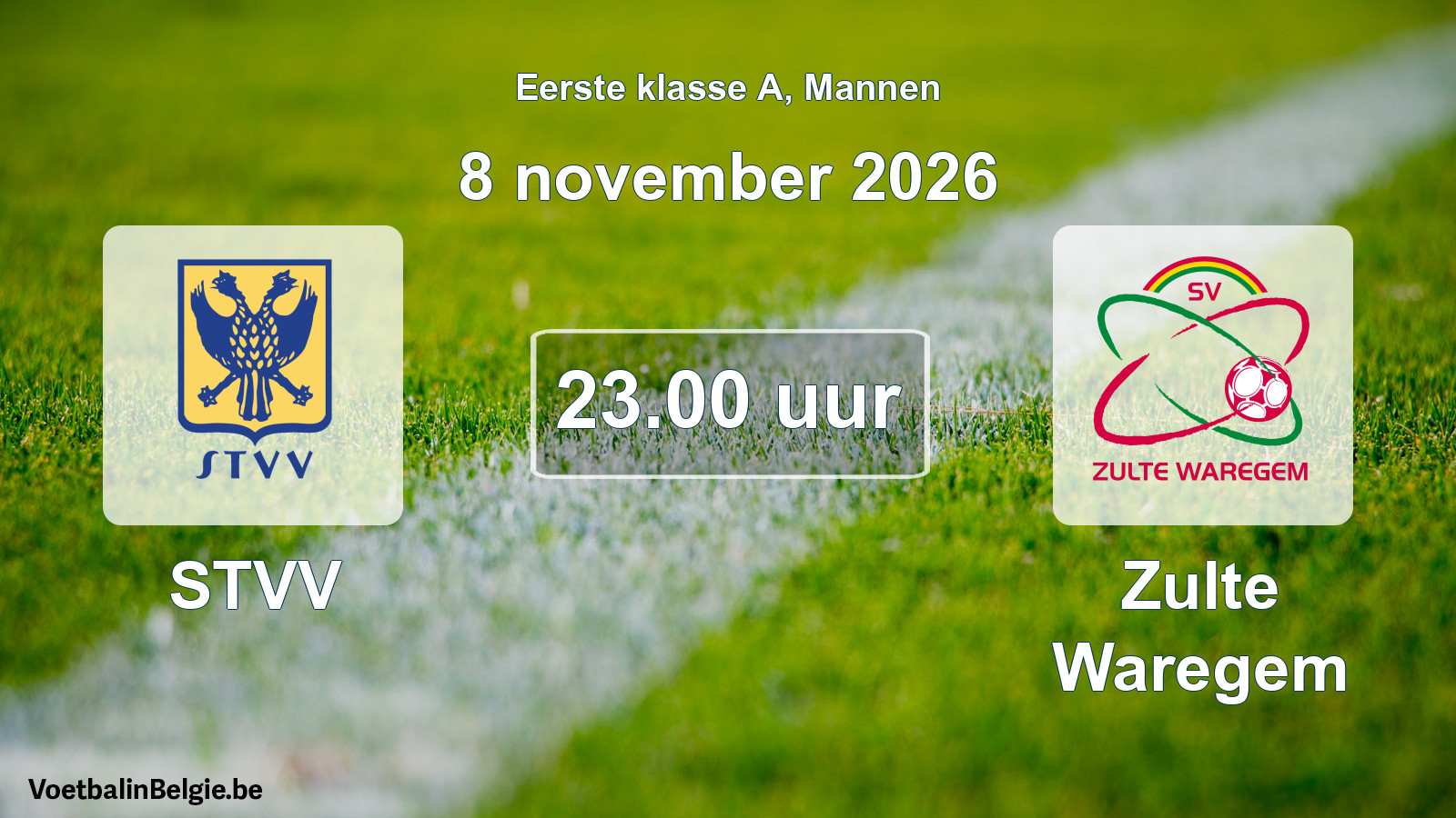 Geplantes Spiel männer-Fußball: STVV - Zulte Waregem (8 November 2026)