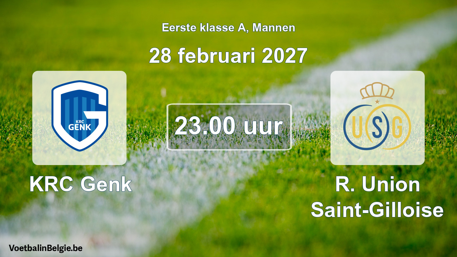 Geplantes Spiel männer-Fußball: KRC Genk - R. Union Saint-Gilloise (28 Februar 2027)