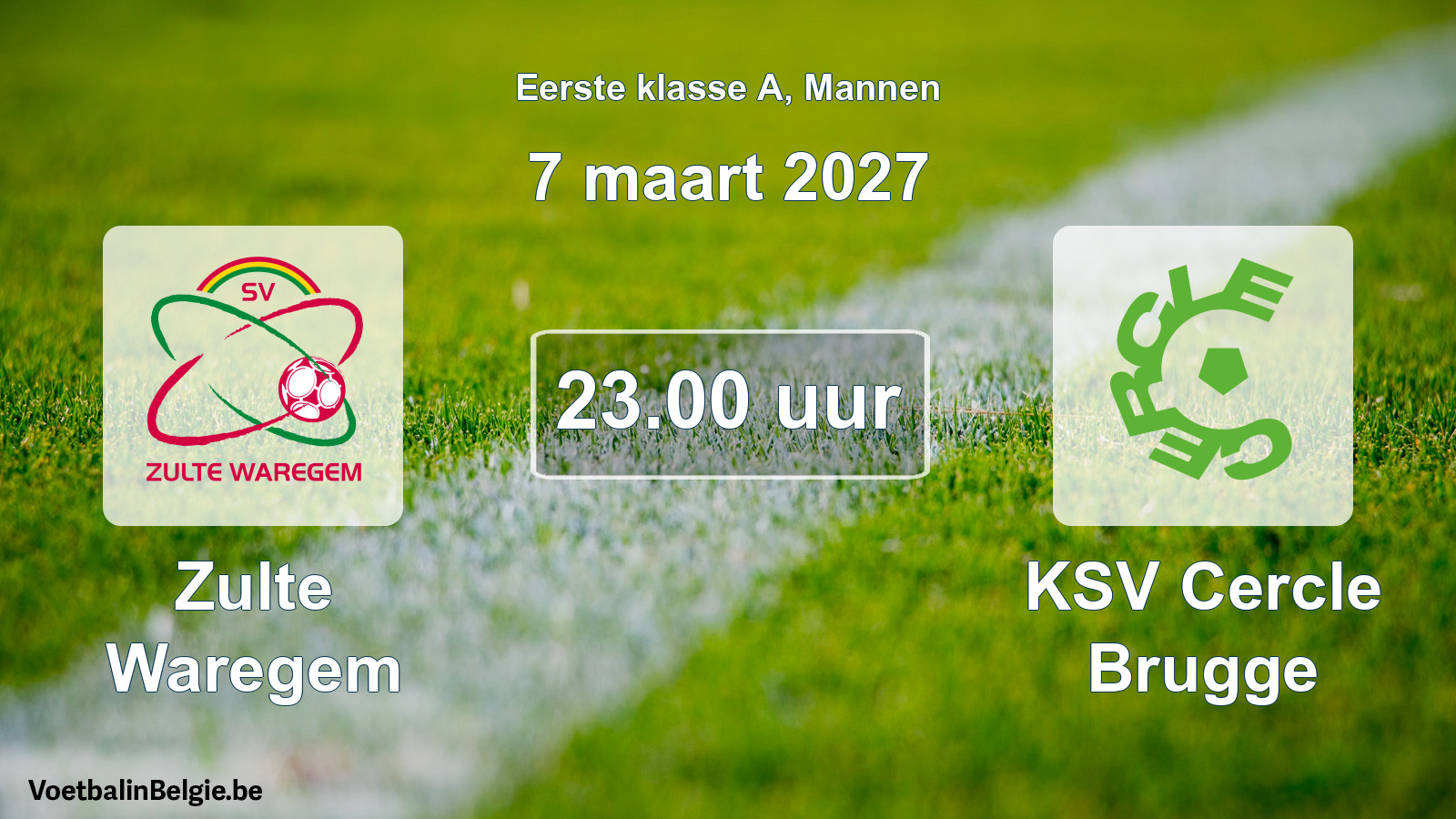 Geplantes Spiel männer-Fußball: Zulte Waregem - KSV Cercle Brugge (7 März 2027)