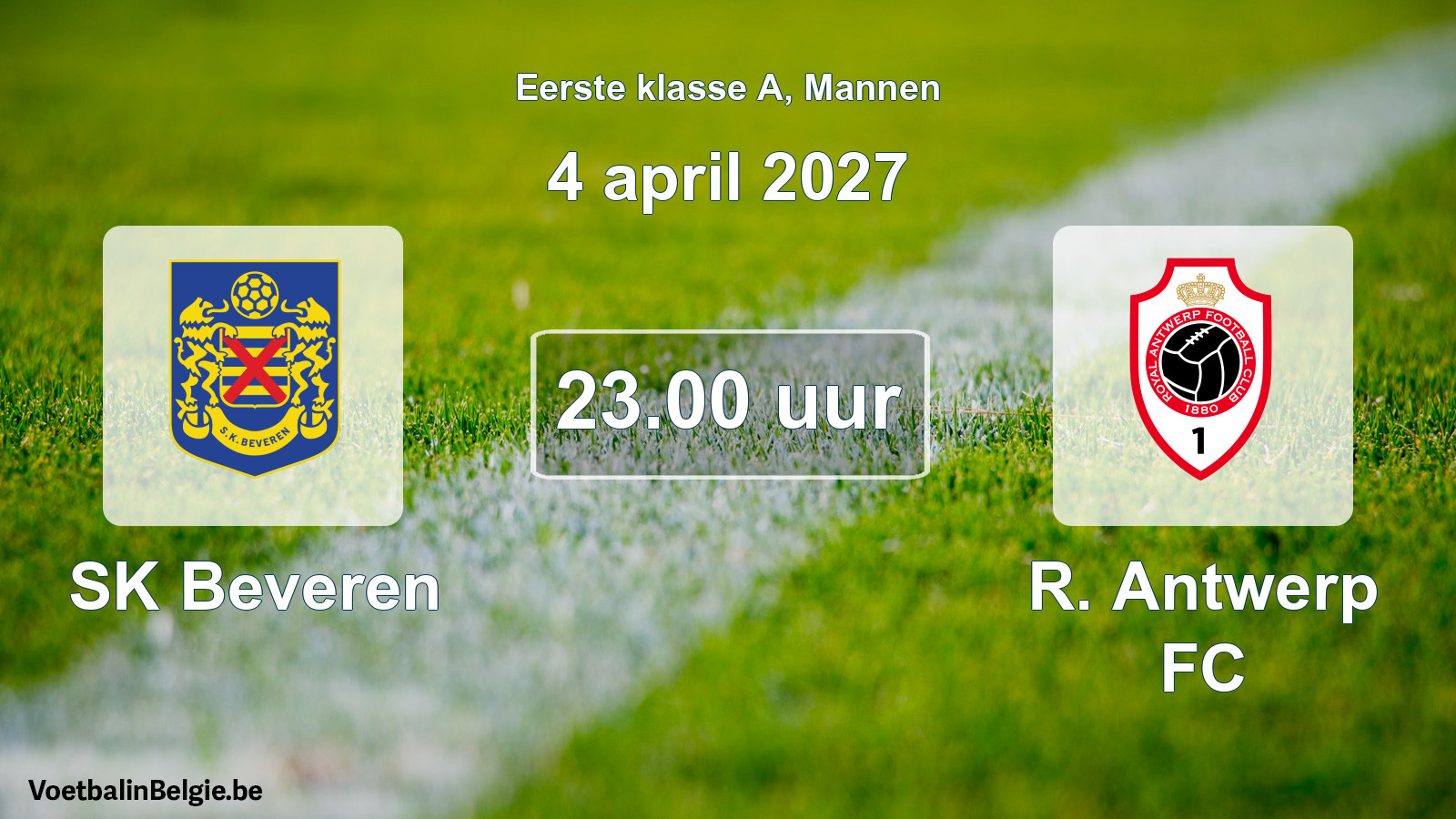 Geplantes Spiel männer-Fußball: SK Beveren - R. Antwerp FC (4 April 2027)