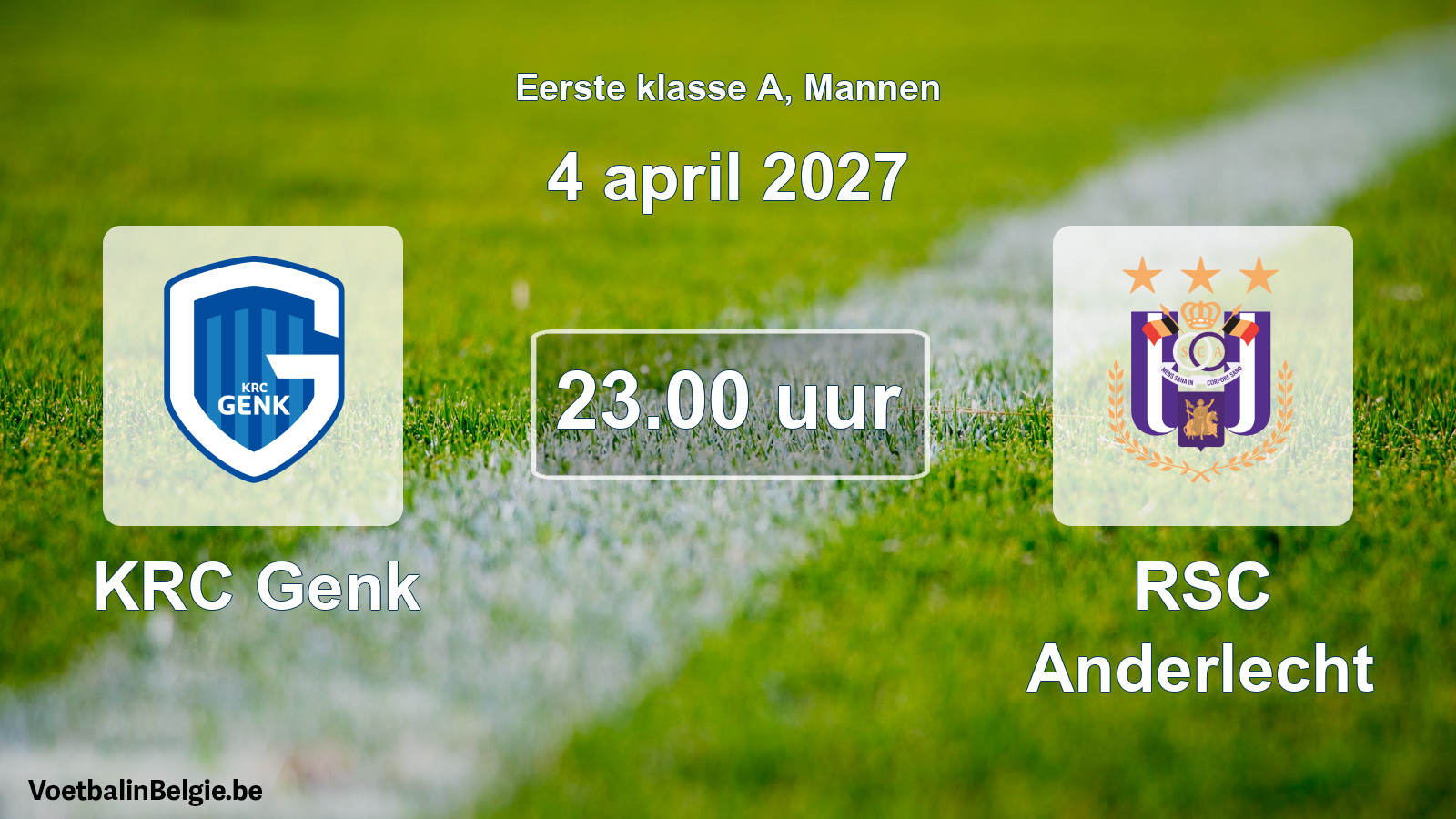 Geplantes Spiel männer-Fußball: KRC Genk - RSC Anderlecht (4 April 2027)