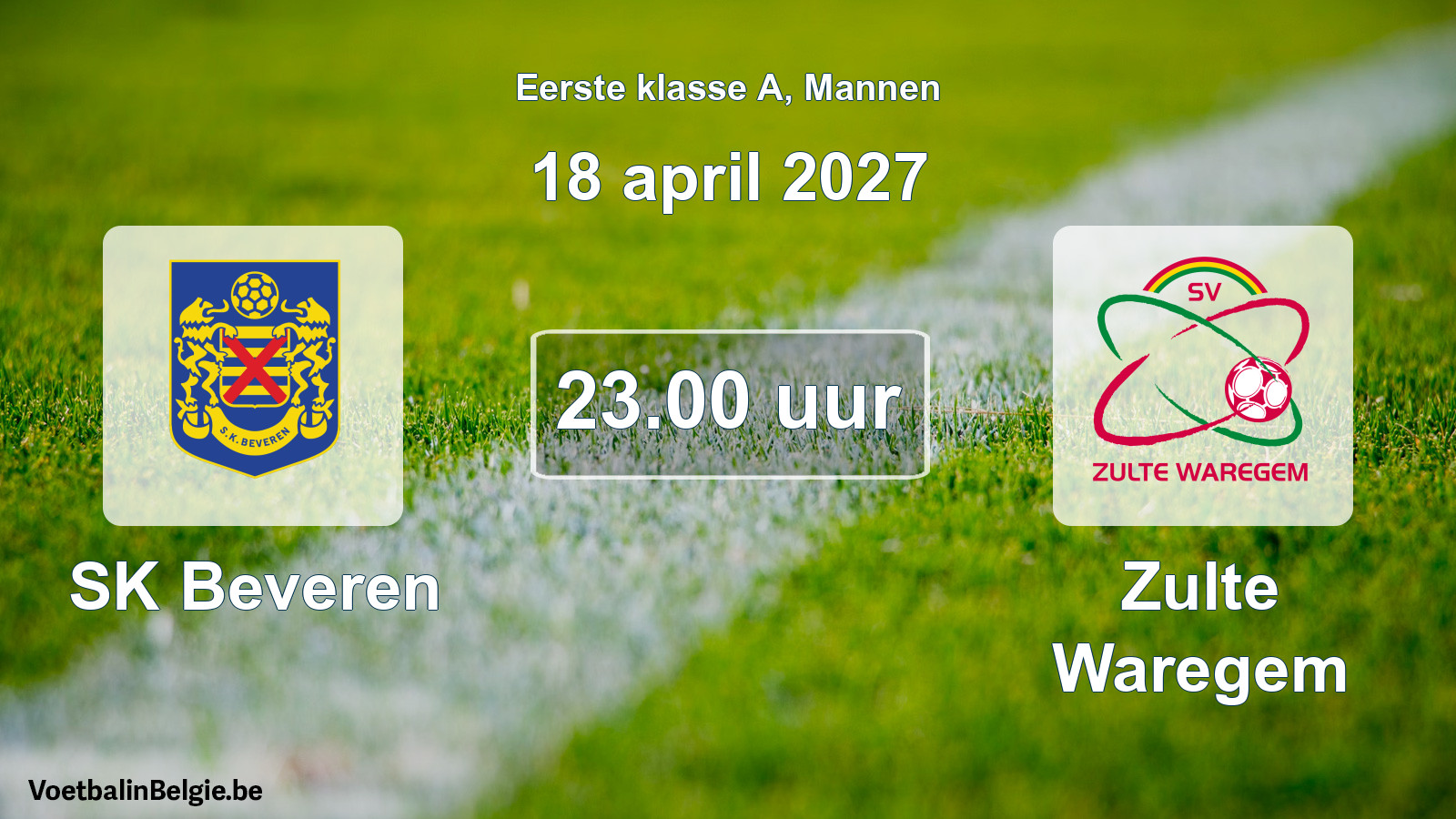 Geplantes Spiel männer-Fußball: SK Beveren - Zulte Waregem (18 April 2027)