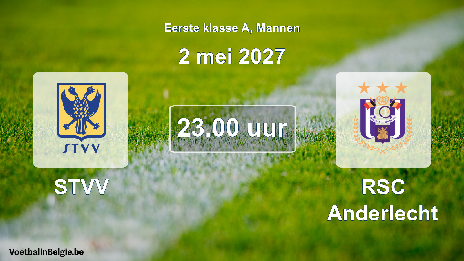 Geplantes Spiel männer-Fußball: STVV - RSC Anderlecht (2 Mai 2027)
