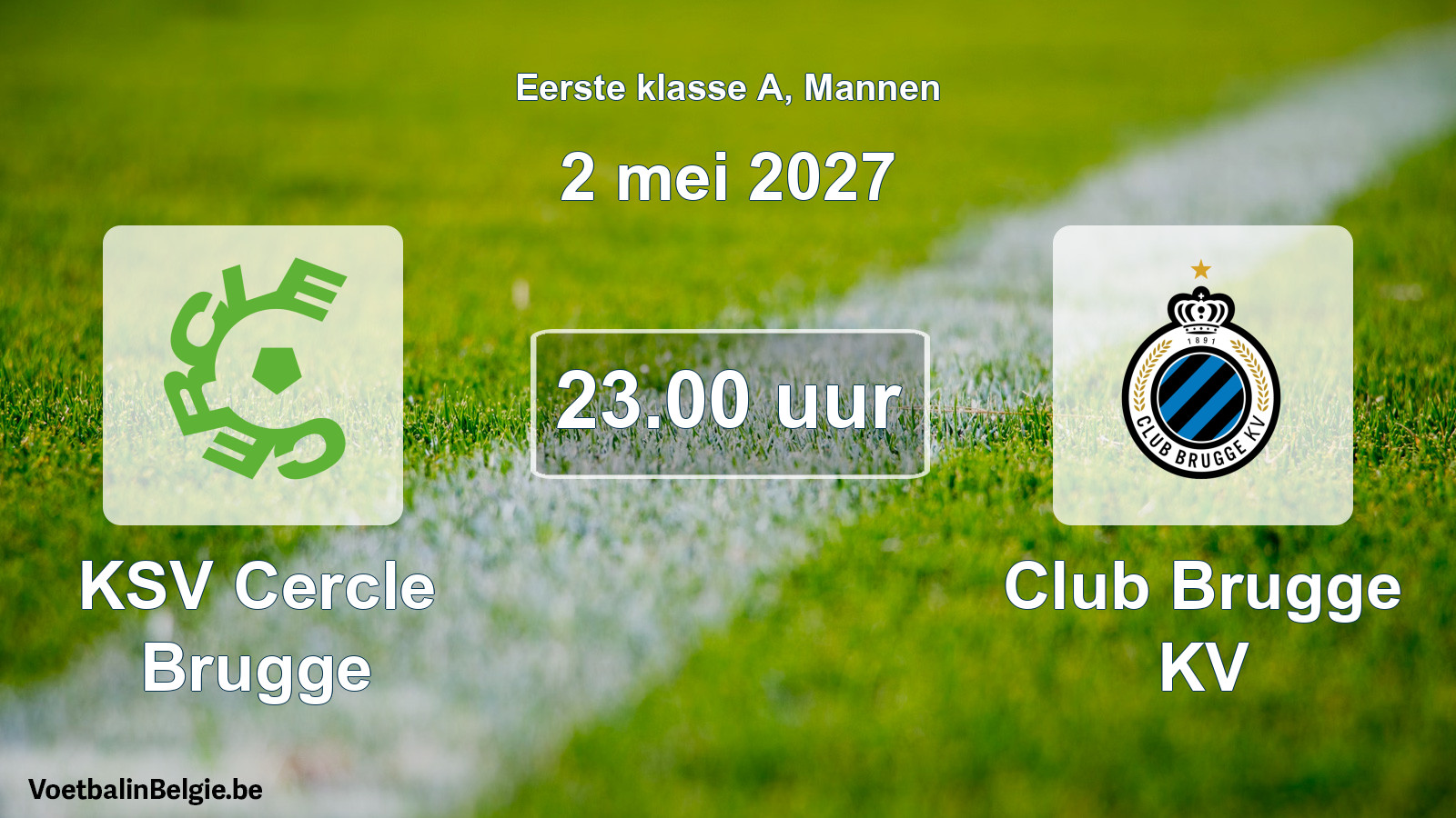 Geplantes Spiel männer-Fußball: KSV Cercle Brugge - Club Brugge KV (2 Mai 2027)