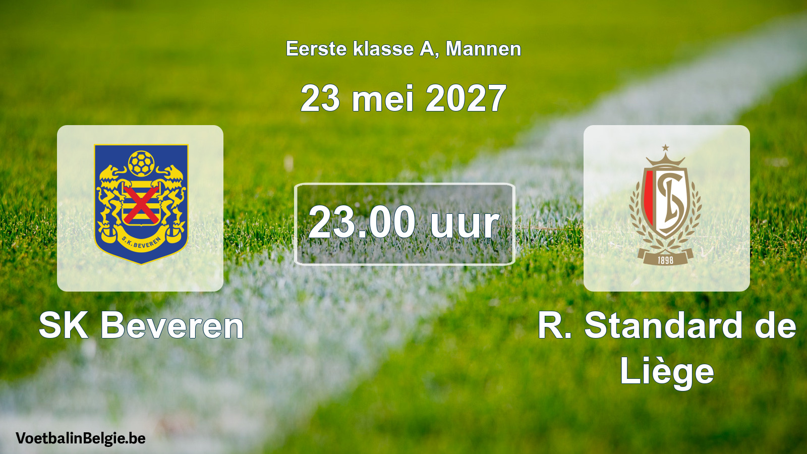 Geplantes Spiel männer-Fußball: SK Beveren - R. Standard de Liège (23 Mai 2027)