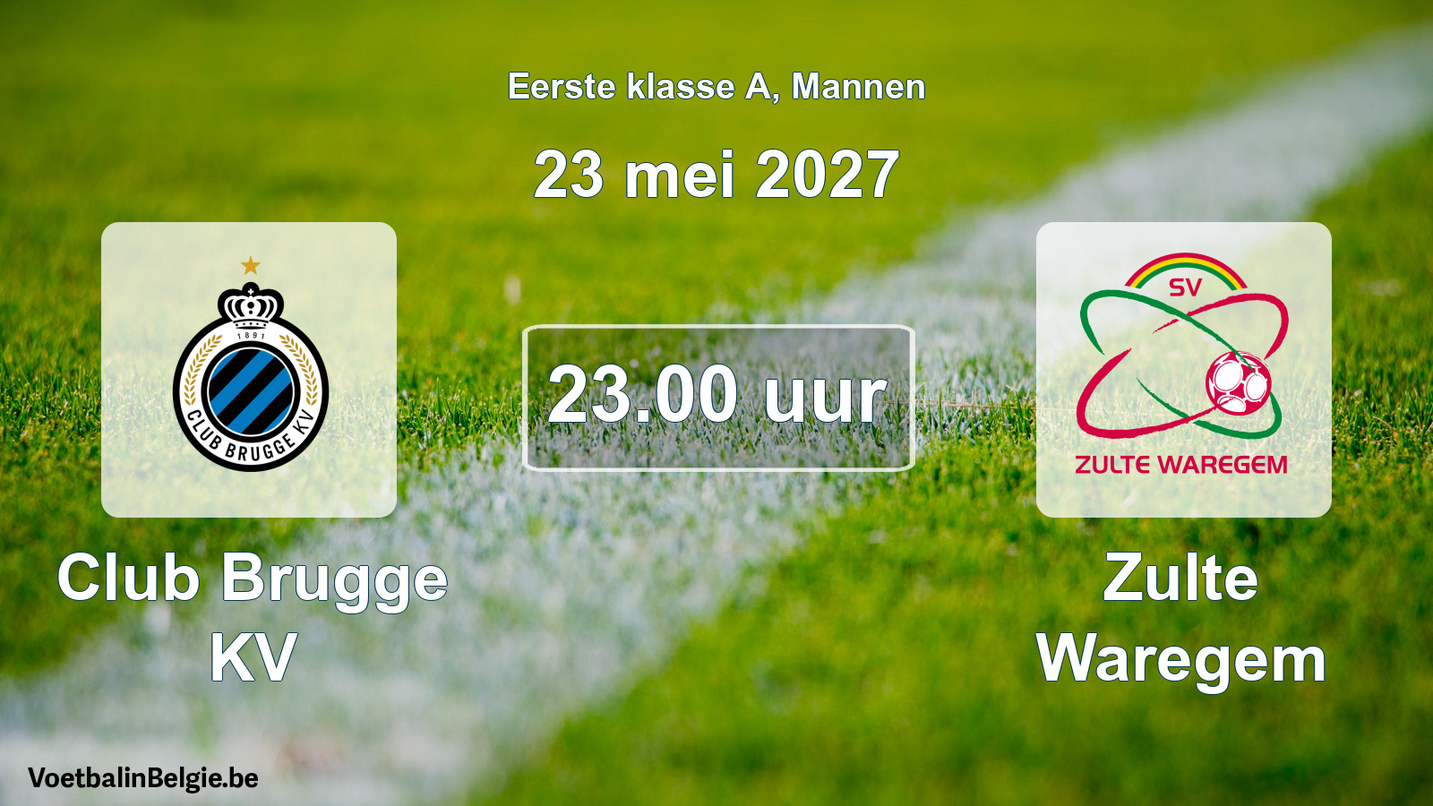 Geplantes Spiel männer-Fußball: Club Brugge KV - Zulte Waregem (23 Mai 2027)