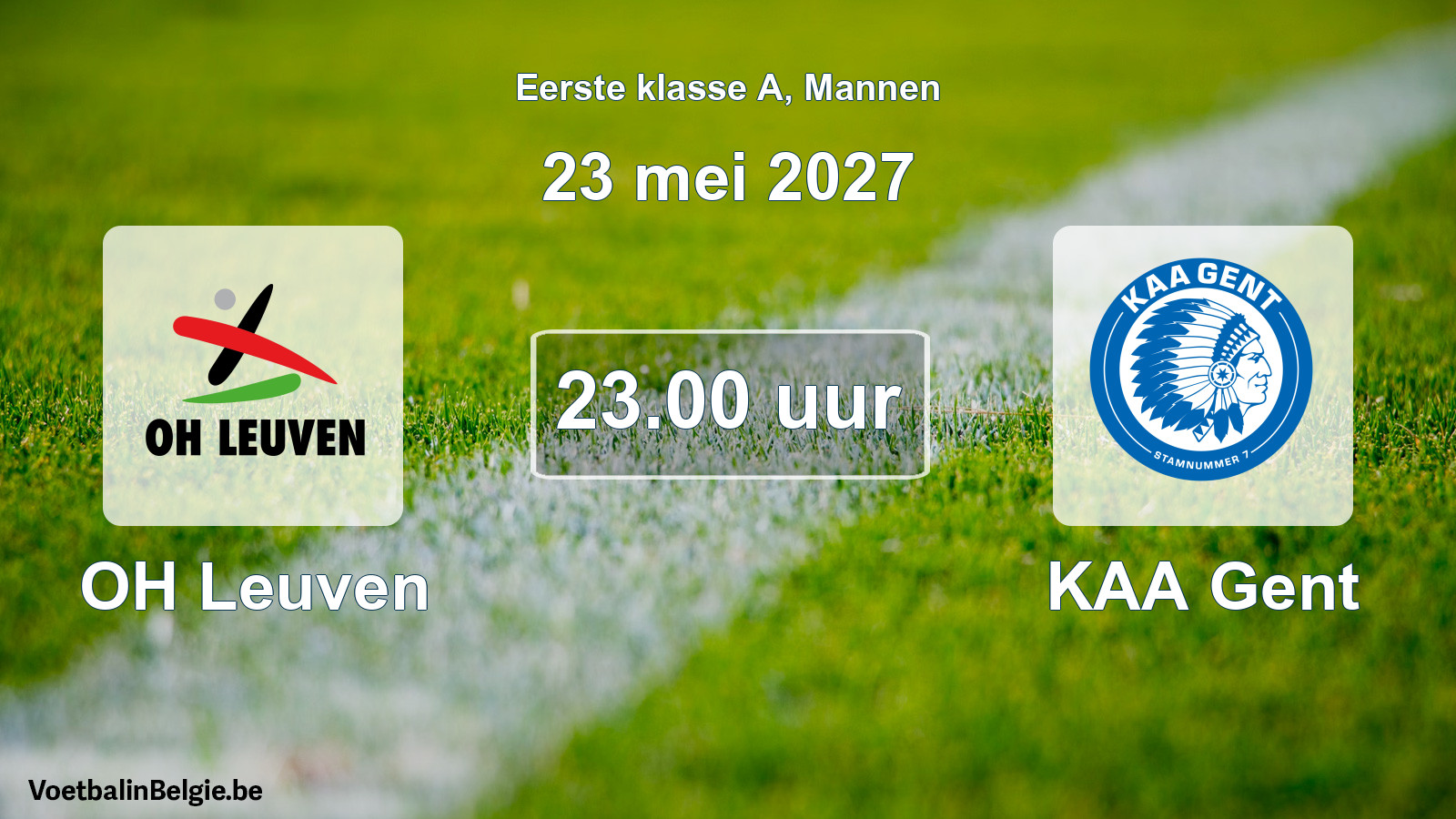 Geplantes Spiel männer-Fußball: OH Leuven - KAA Gent (23 Mai 2027)