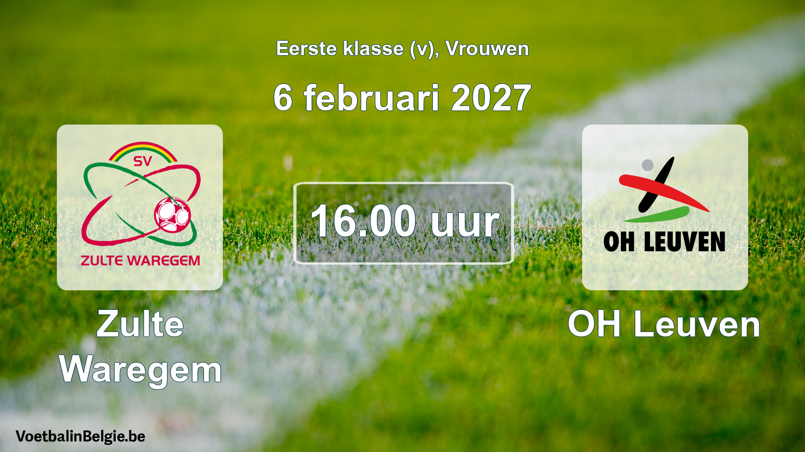 Geplantes Spiel frauen-Fußball: Zulte Waregem - OH Leuven (6 Februar 2027)