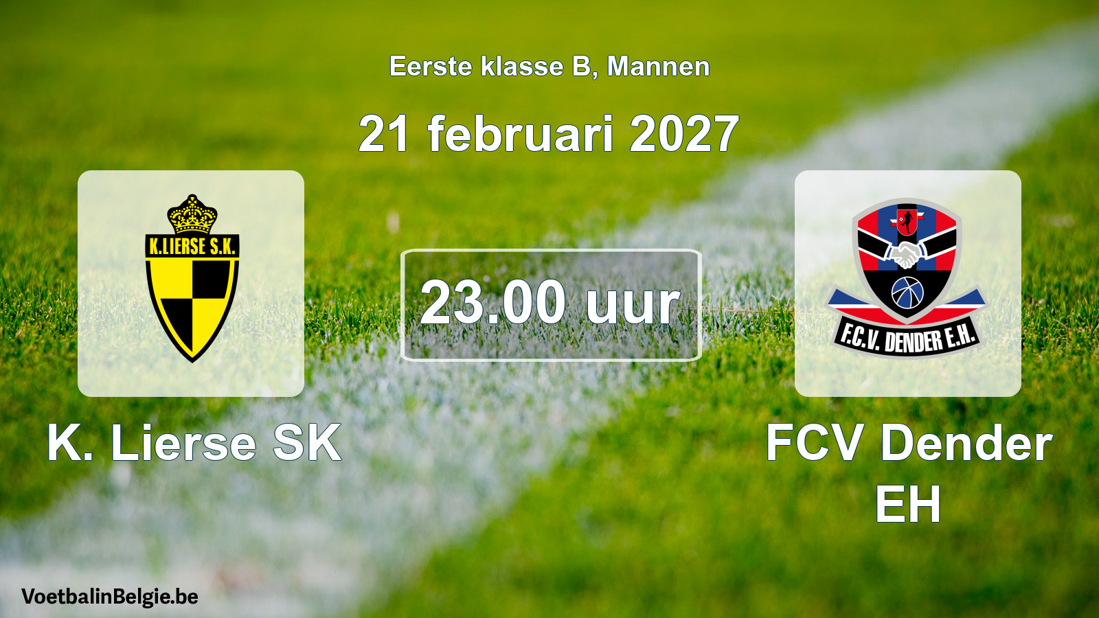 Geplande wedstrijd mannenvoetbal: K. Lierse SK - FCV Dender EH (21 februari 2027)